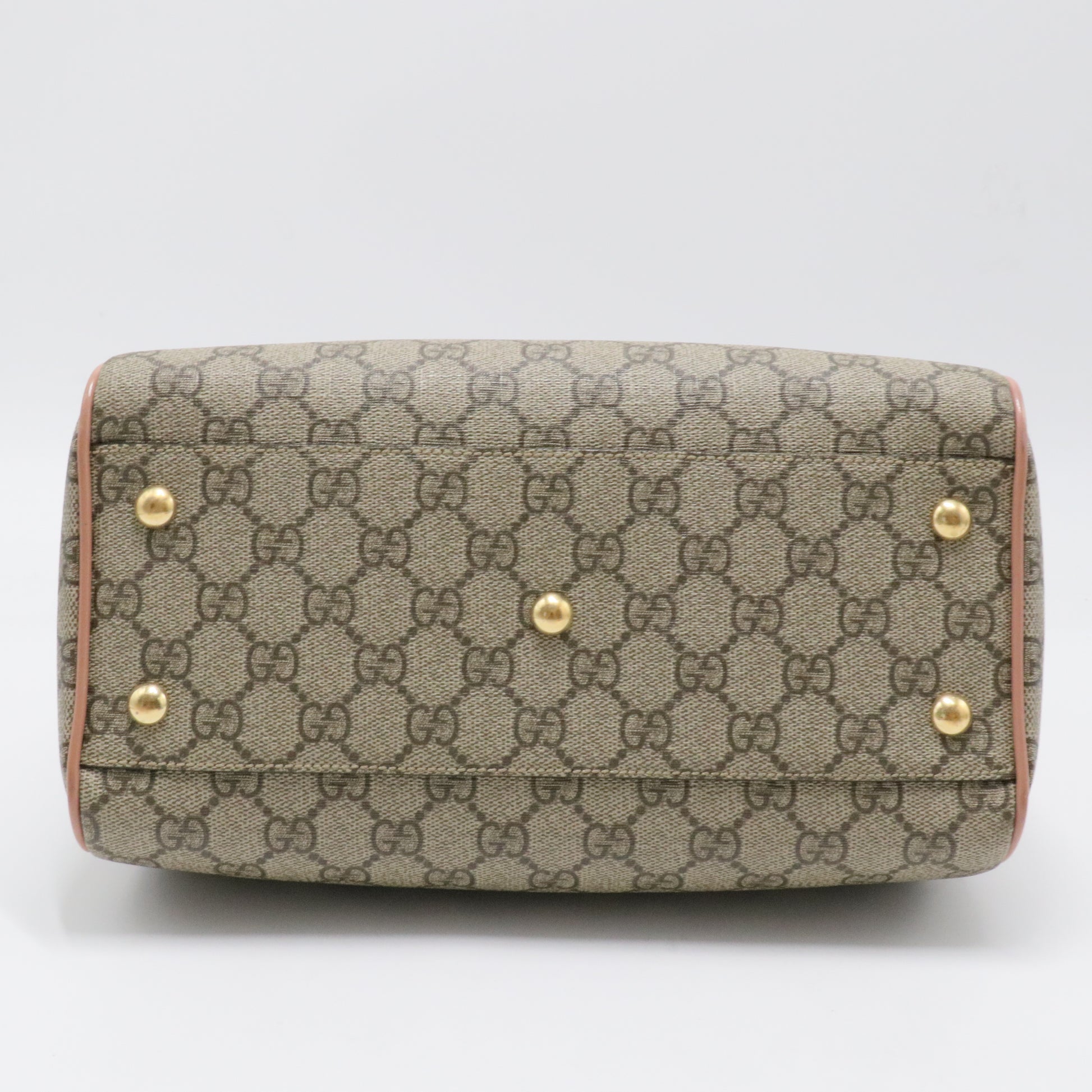 Convertible Boston Bag GG Coated Canvas with Patent Small
