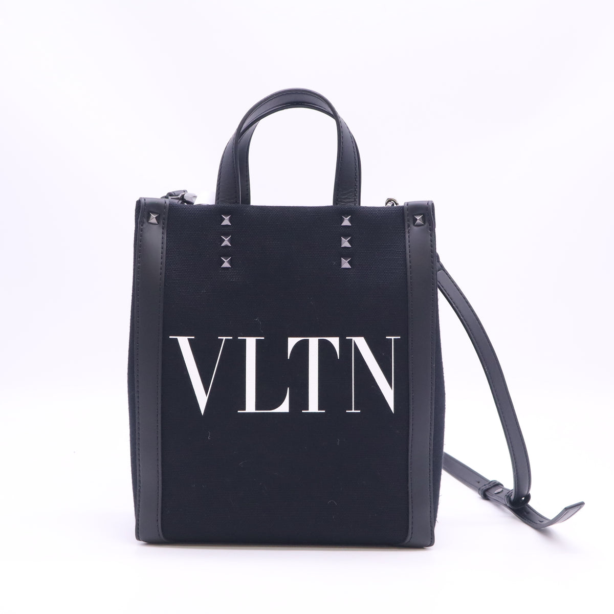 Valentino Garavani Rockstud Canvas Shopper Bag Twins  B24733
