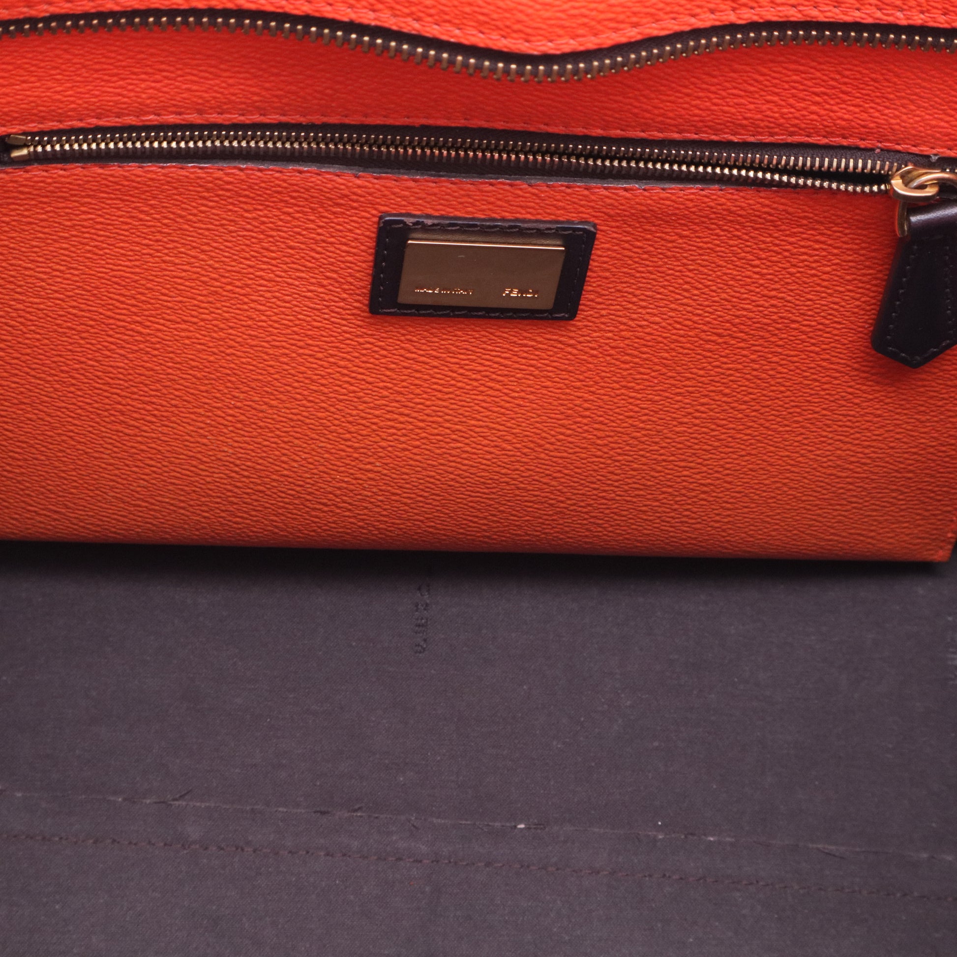 Roll Tote Ombre Zucca Coated Canvas Large