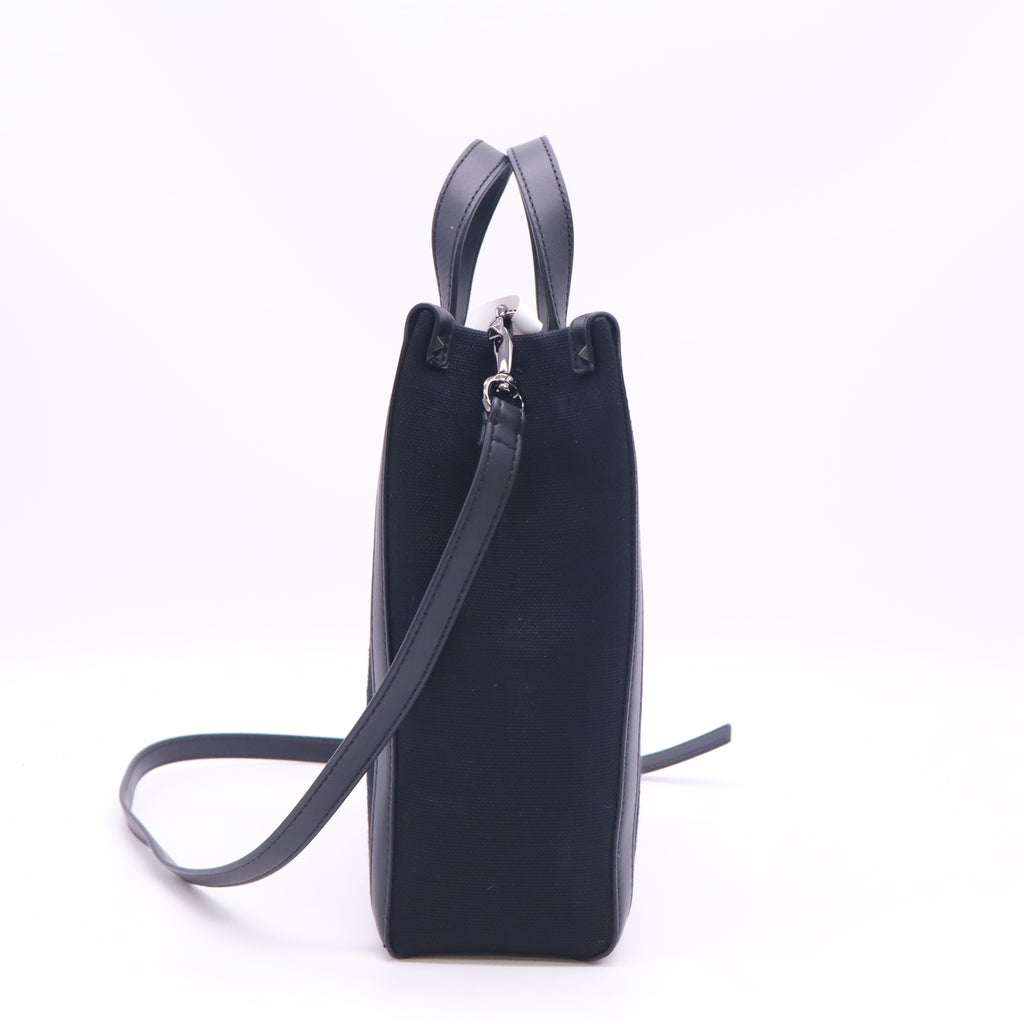 Valentino Garavani Rockstud Canvas Shopper Bag Twins  B24733