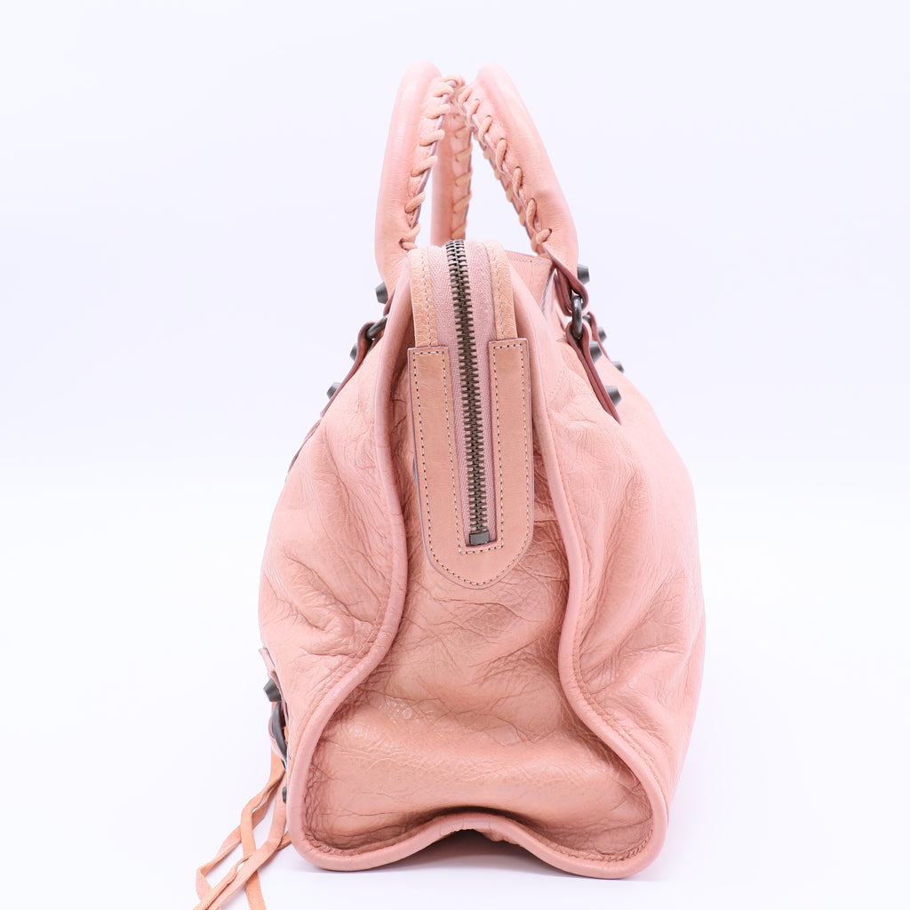 Balenciaga Handbag Pink Leather  Twins