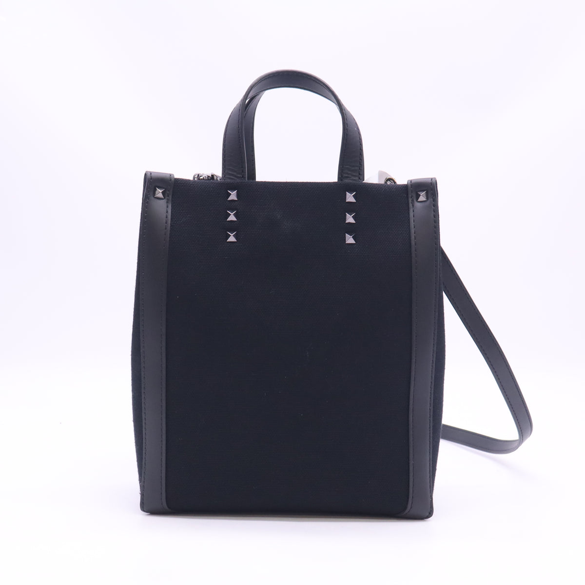 Valentino Garavani Rockstud Canvas Shopper Bag Twins  B24733