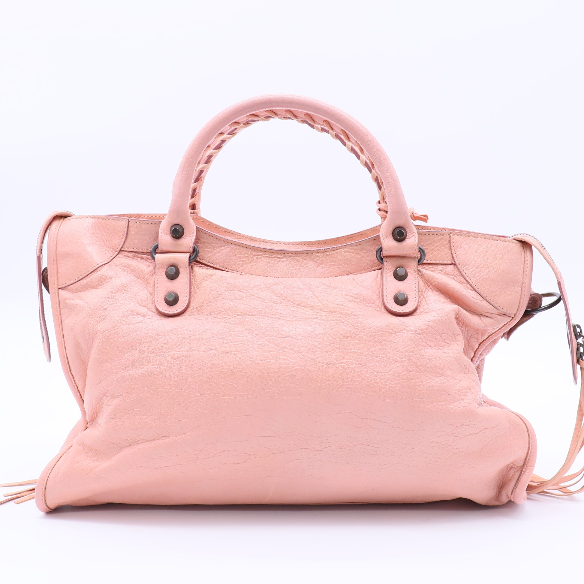 Balenciaga Handbag Pink Leather  Twins