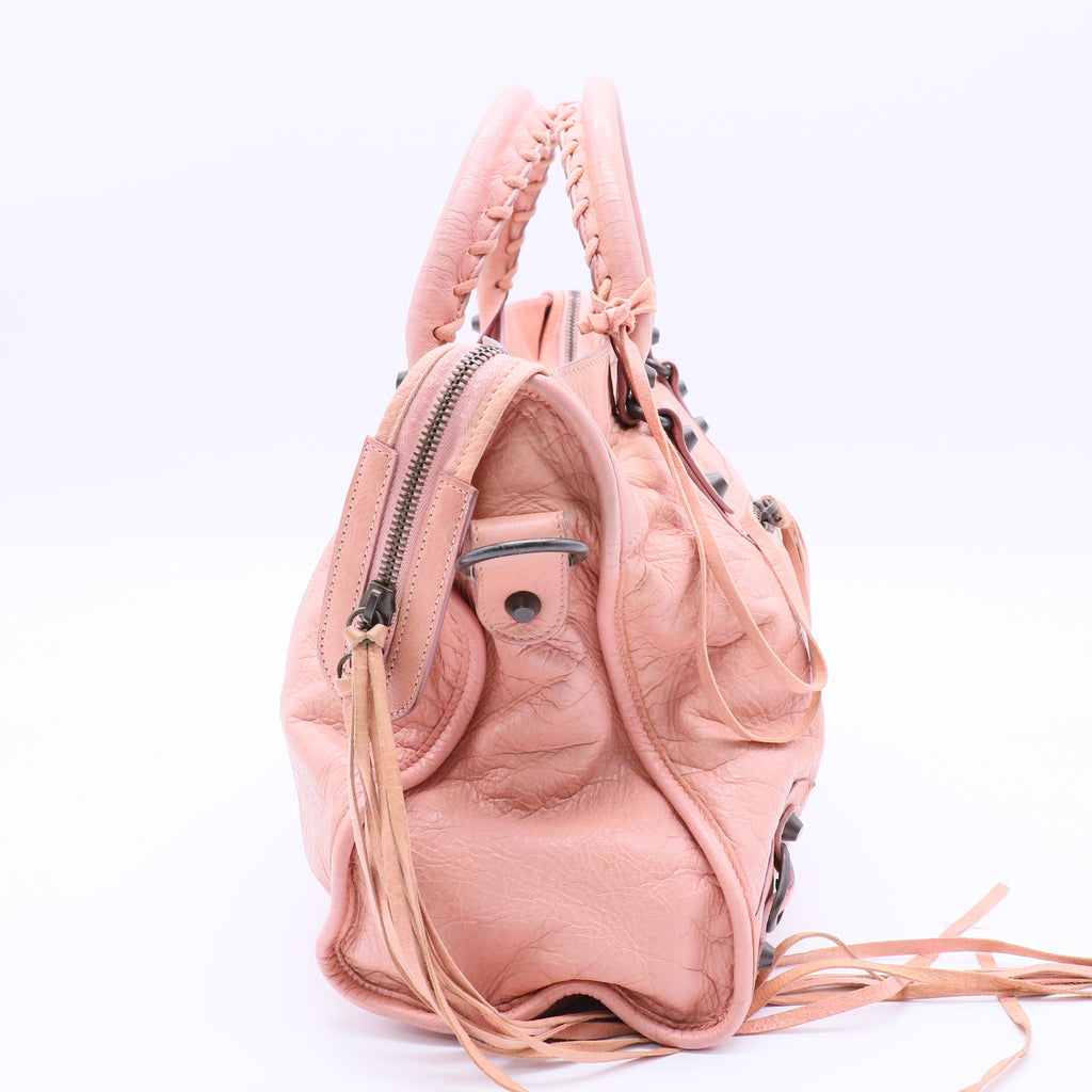 Balenciaga Handbag Pink Leather  Twins