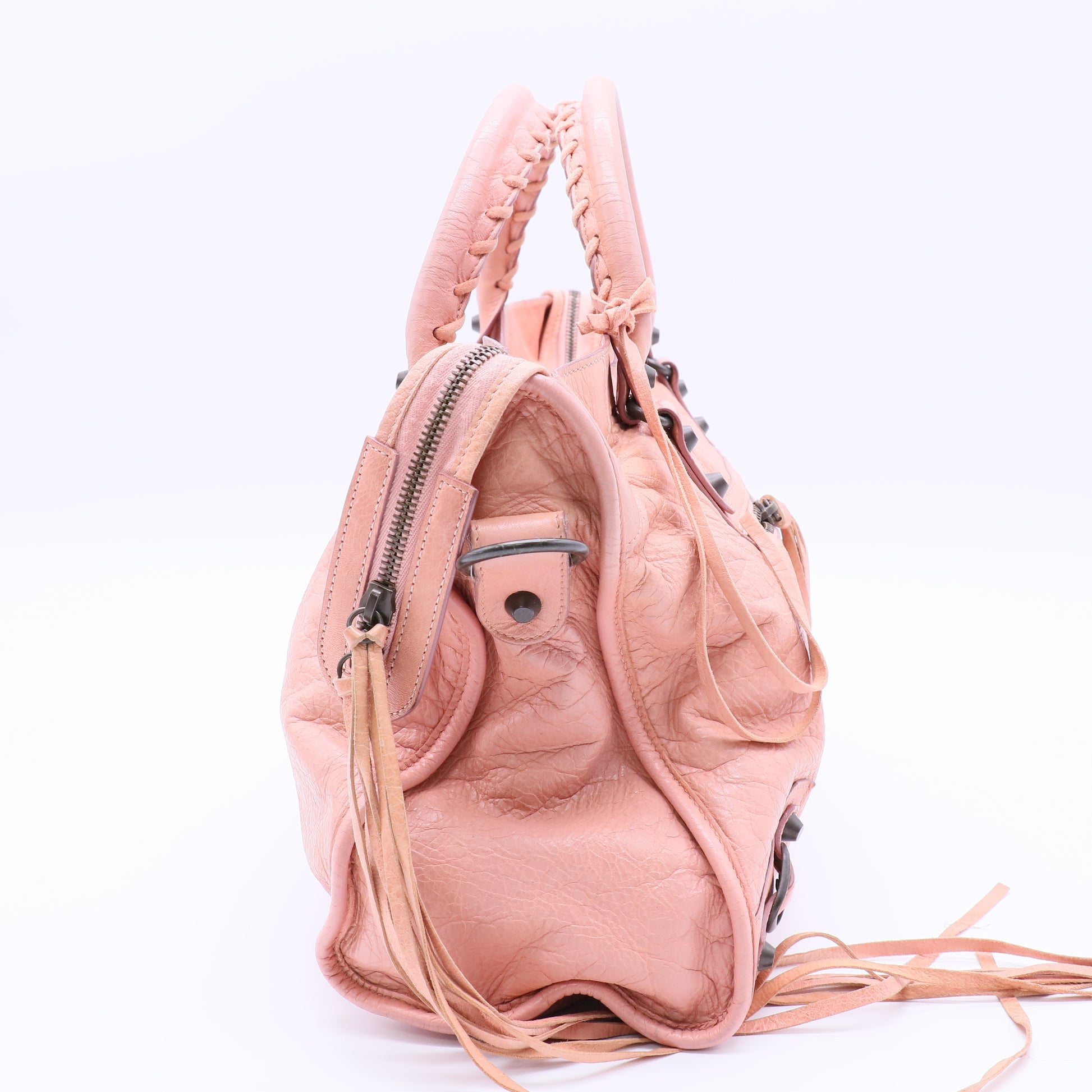 Balenciaga Handbag Pink Leather  Twins