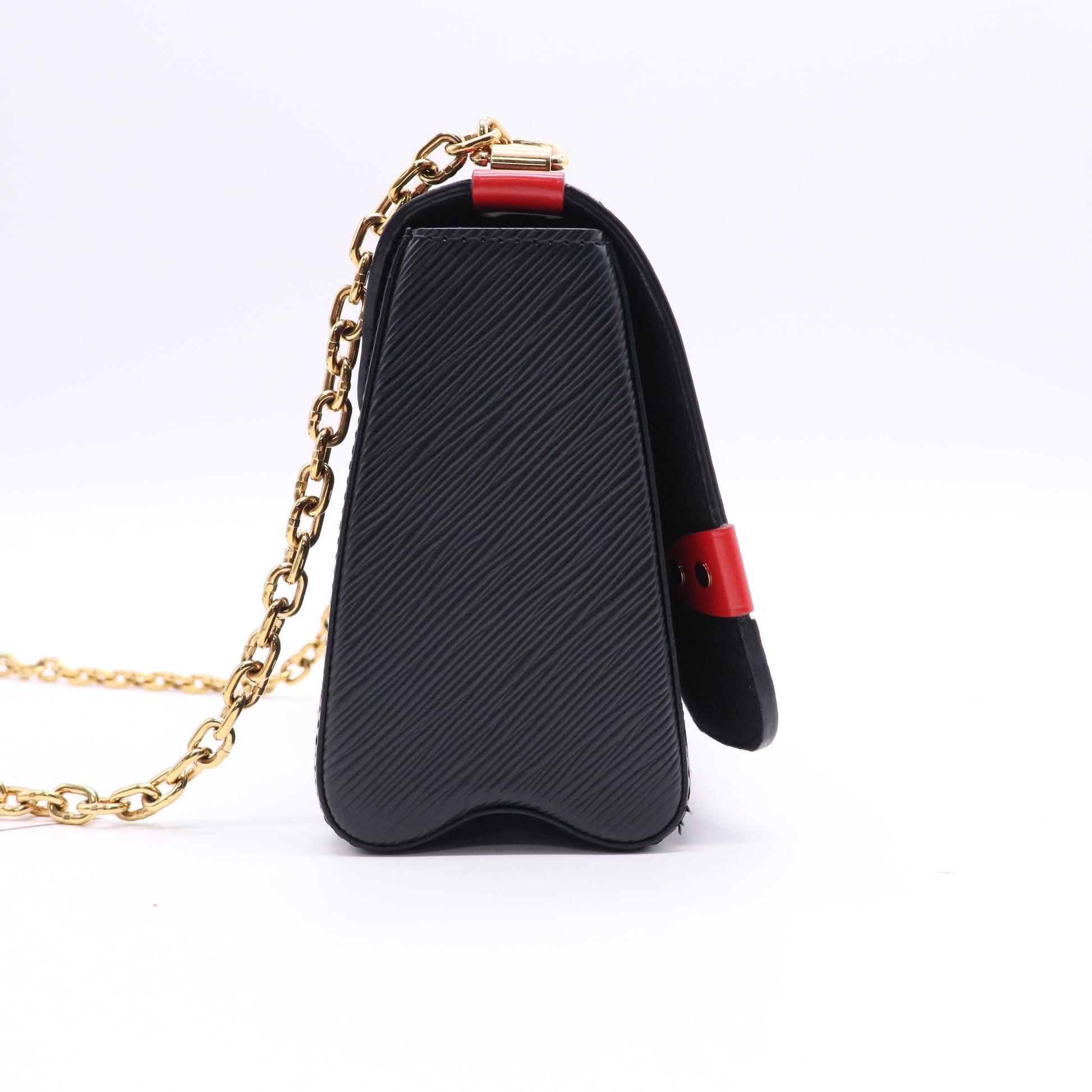 Louis Vuitton Twist Handbag Studded Epi Leather and Monogram Canvas MM b12414