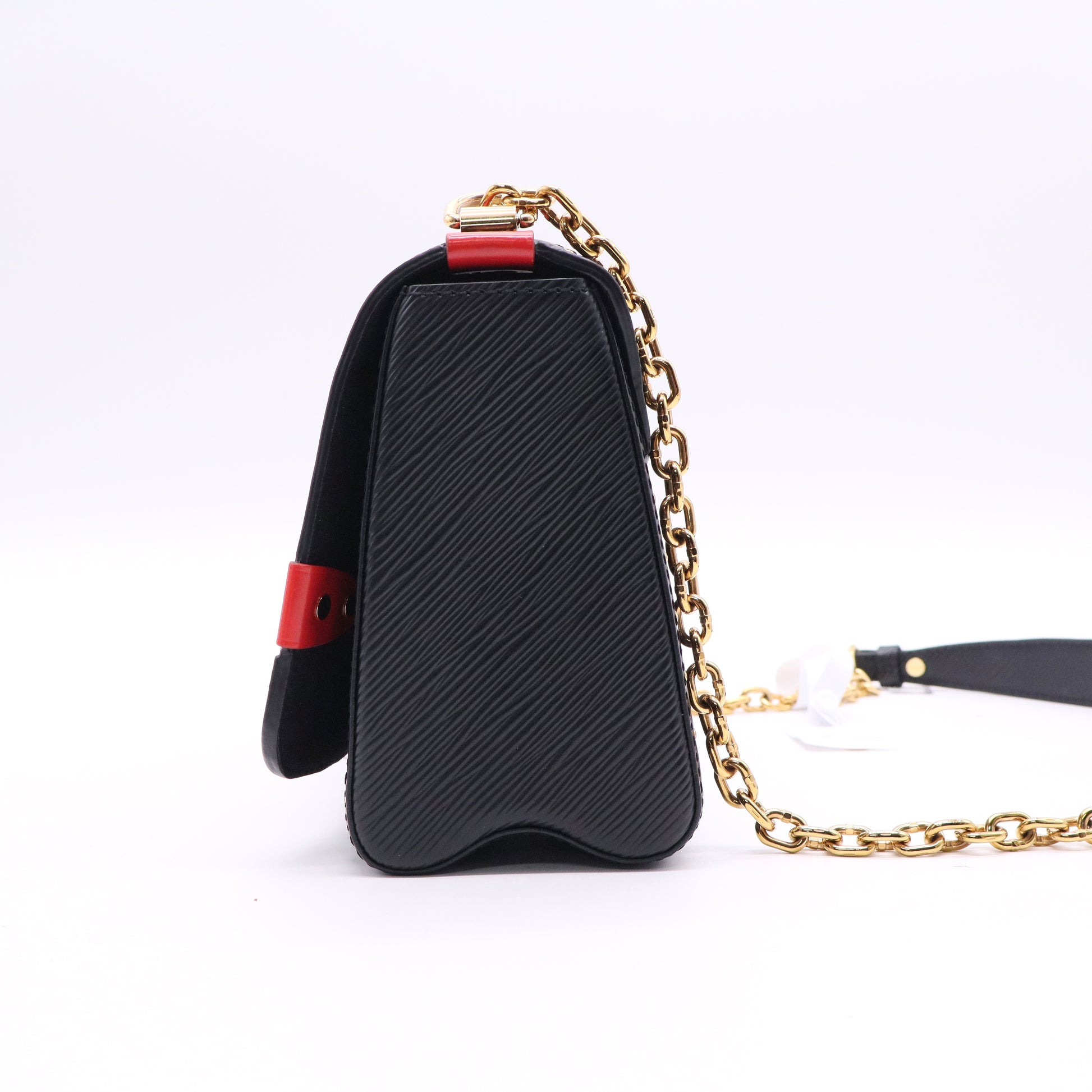 Louis Vuitton Twist Handbag Studded Epi Leather and Monogram Canvas MM b12414