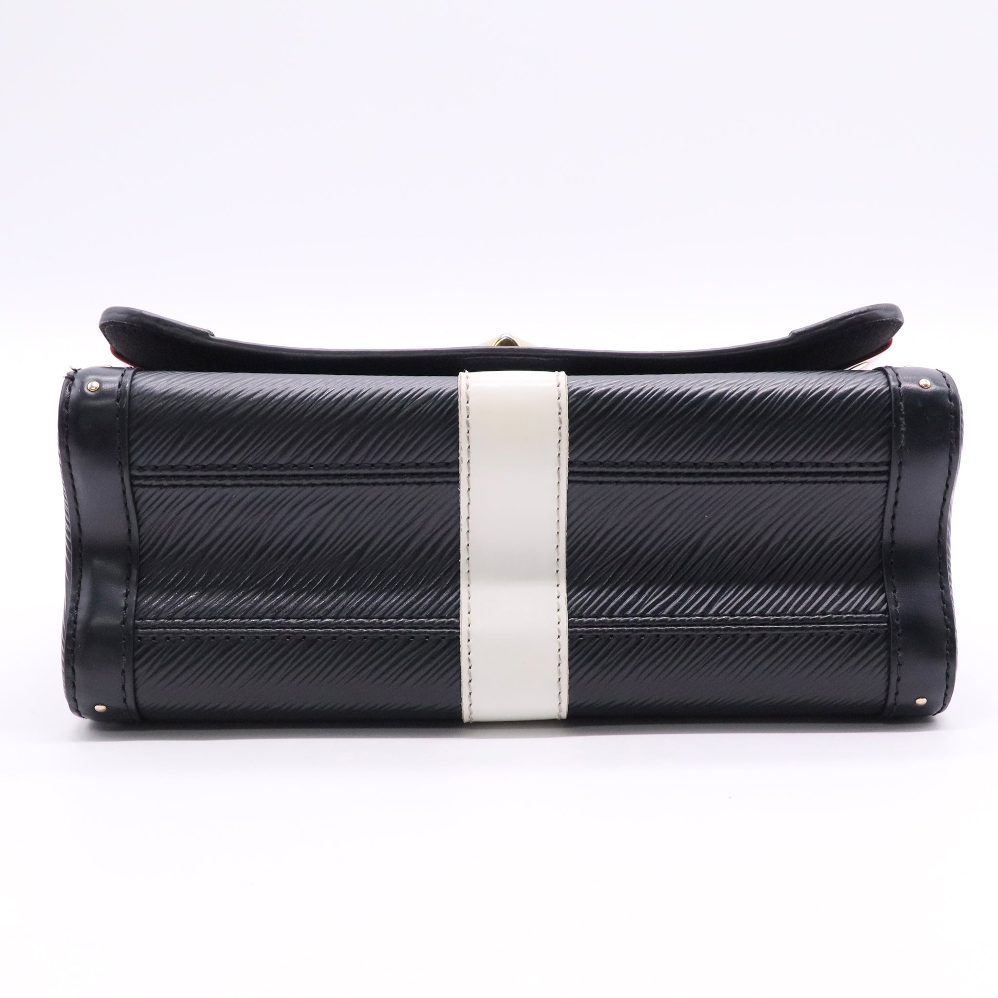 Louis Vuitton Twist Handbag Studded Epi Leather and Monogram Canvas MM b12414