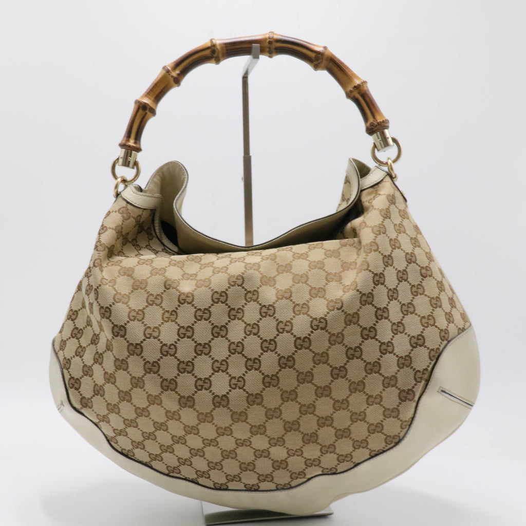 Monogram Peggy Bamboo Top Handle Bag