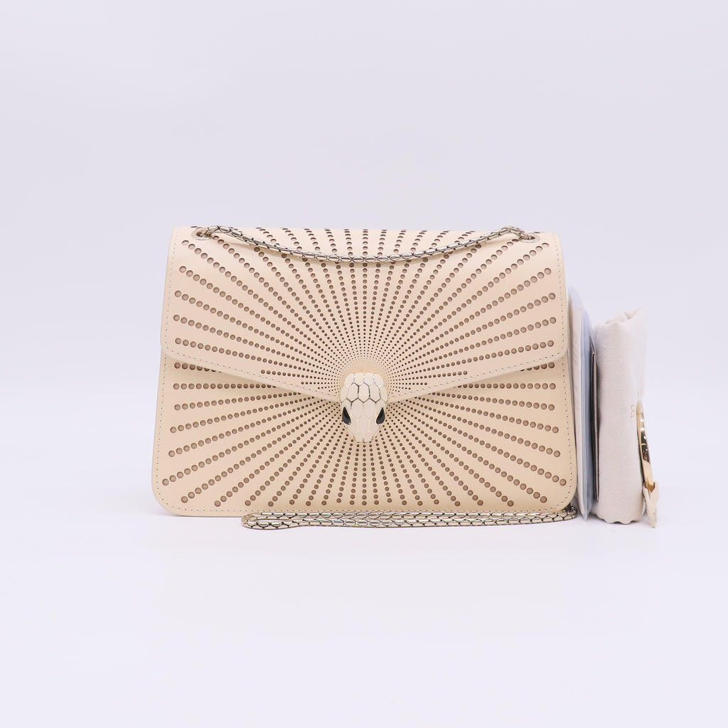 Bvlgari Serpenti Forever Laser-Cut Shoulder Bag B23855