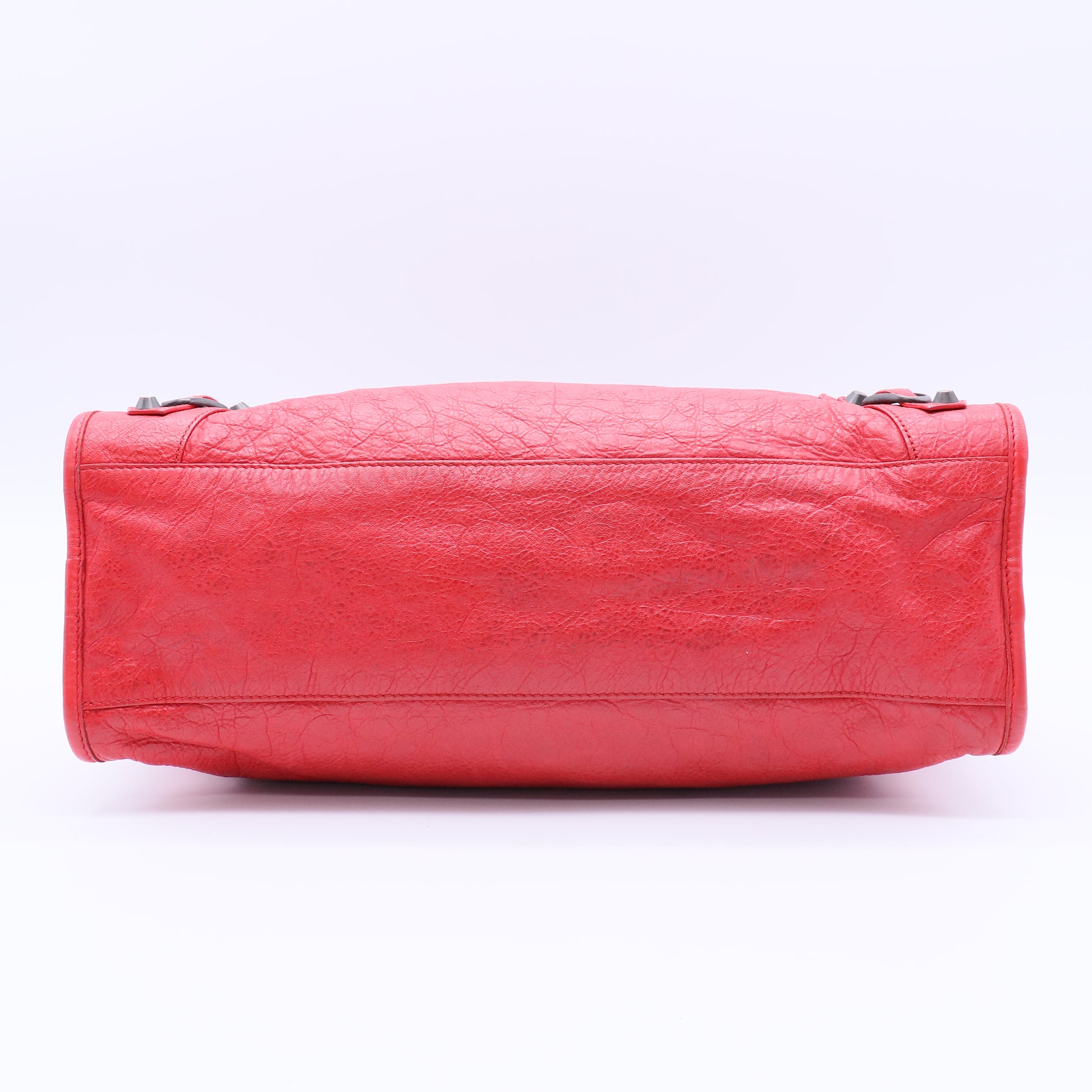 Balenciaga Motocross Classic City Shoulder Bag red Twins