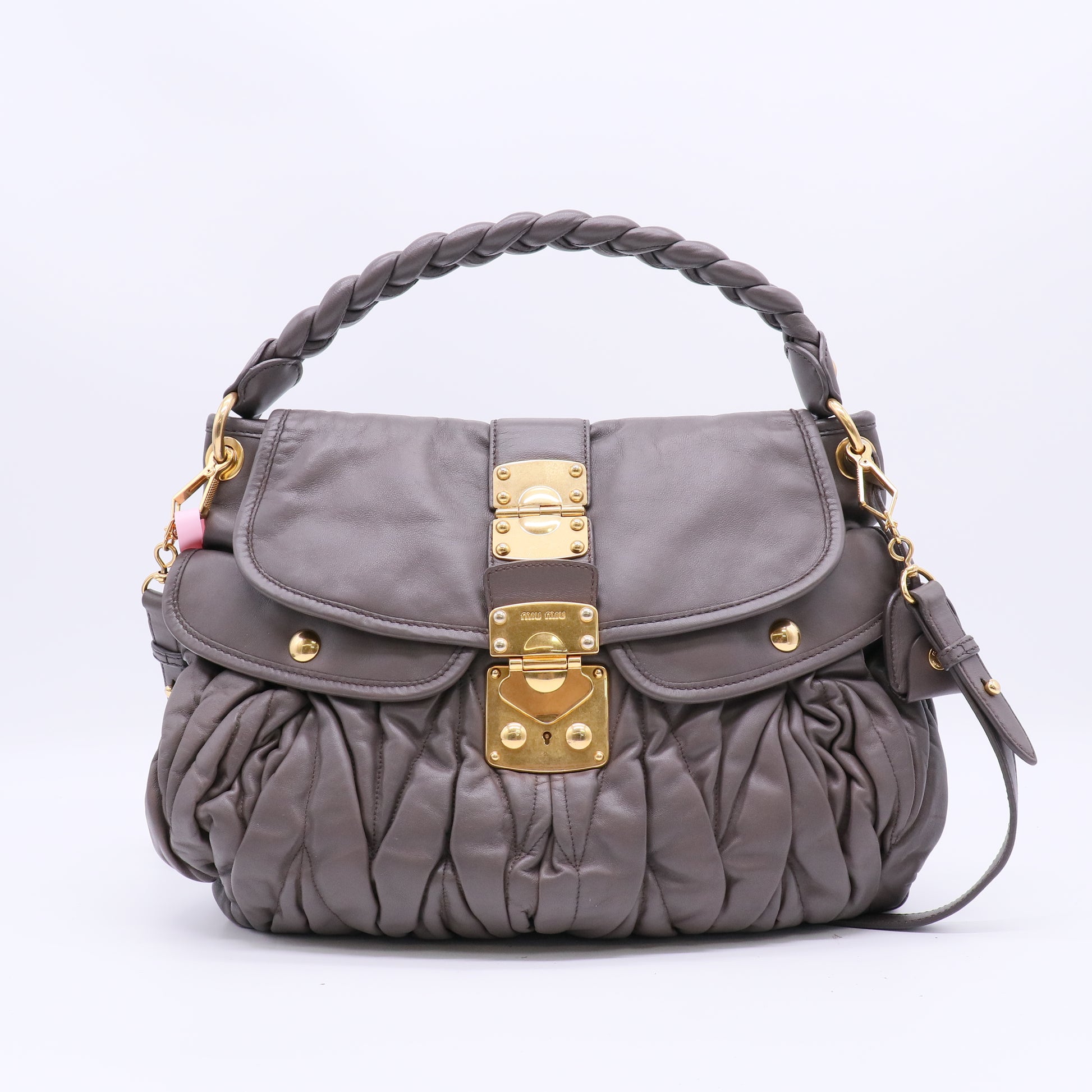 Miu Miu Coffer Hobo Juta Nappa Matelasse twins LDJ4814