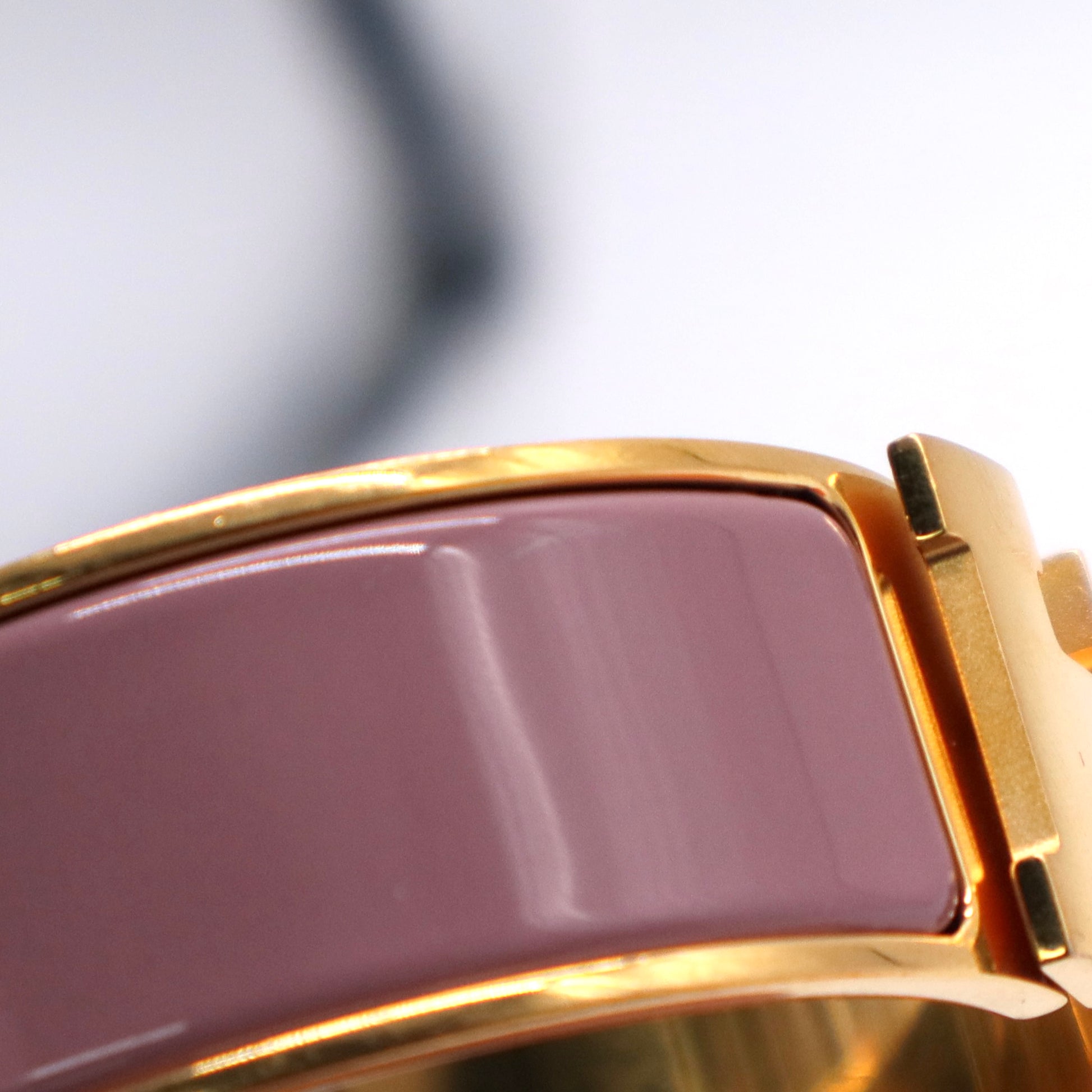 Wide Enamel Hinged Bangle