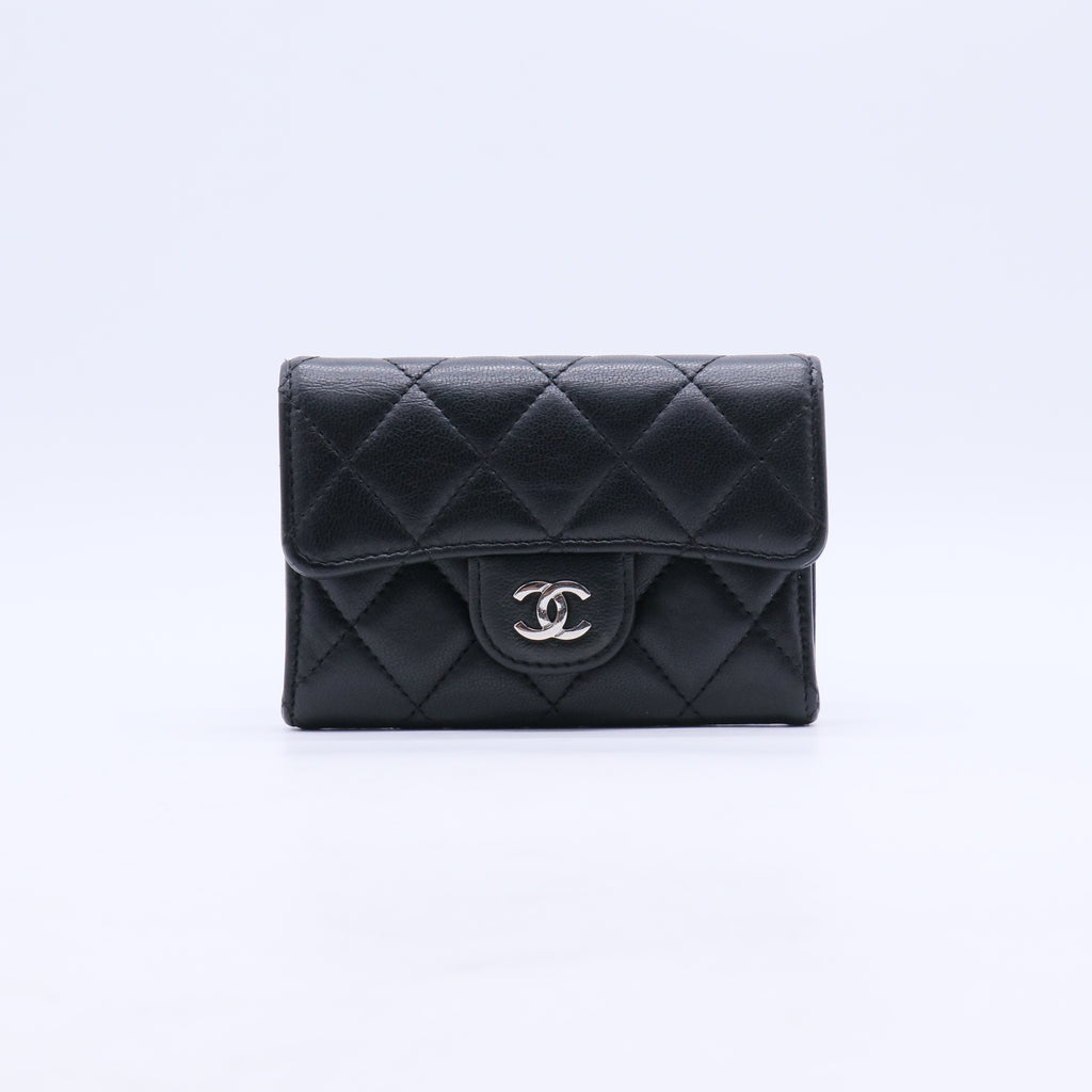 Chanel Classic Flap Card Holder (Grained Calfskin/Lambskin) W21229