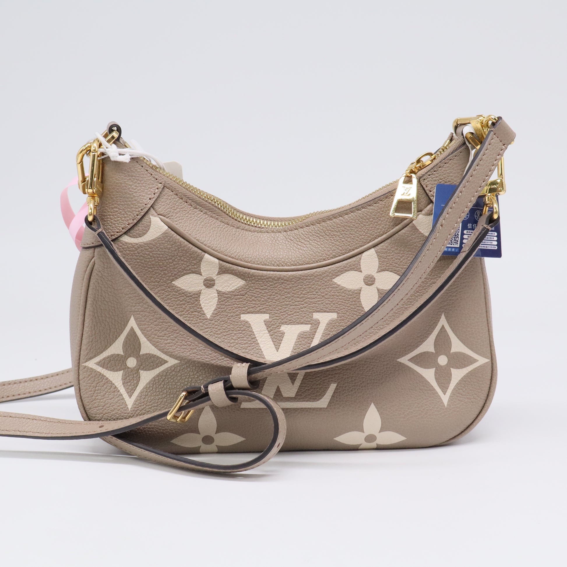 Petit Palais Handbag Bicolor Monogram Empreinte Giant Twins LDJ3392
