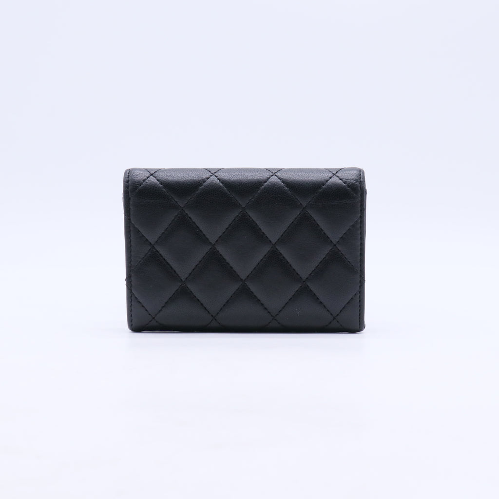 Chanel Classic Flap Card Holder (Grained Calfskin/Lambskin) W21229