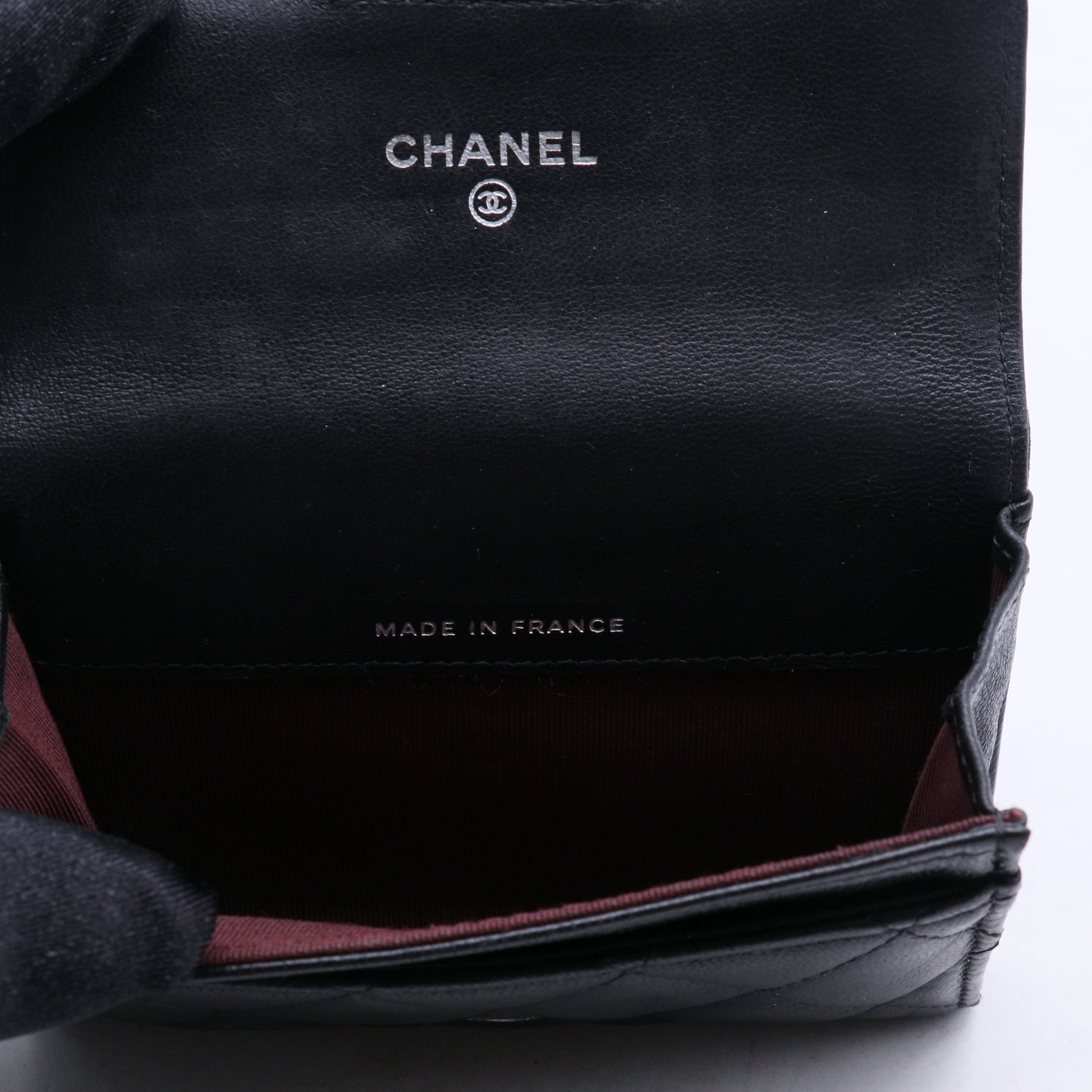 Chanel Classic Flap Card Holder (Grained Calfskin/Lambskin) W21229