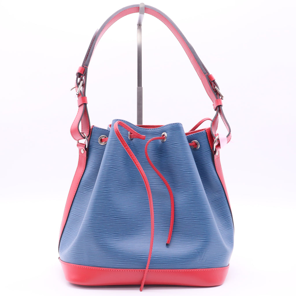 Bi-Color Saphir/Carmine Epi Leather Petit Noe Bag twins