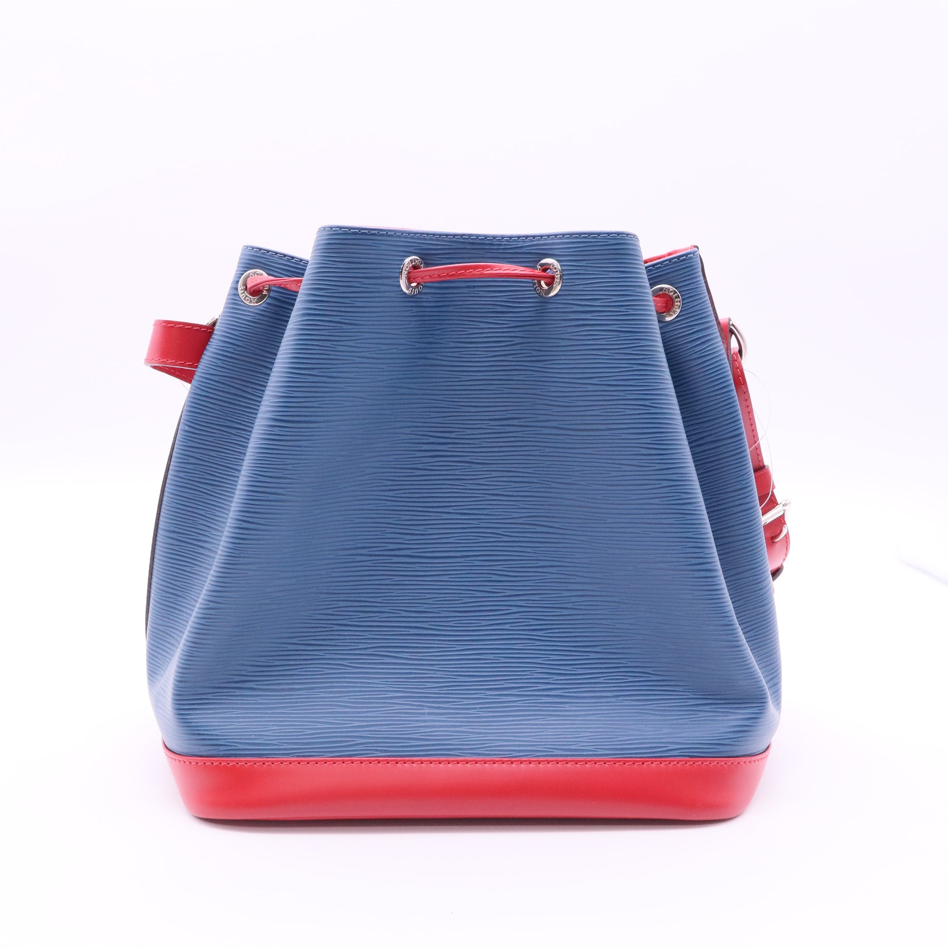 Bi-Color Saphir/Carmine Epi Leather Petit Noe Bag twins