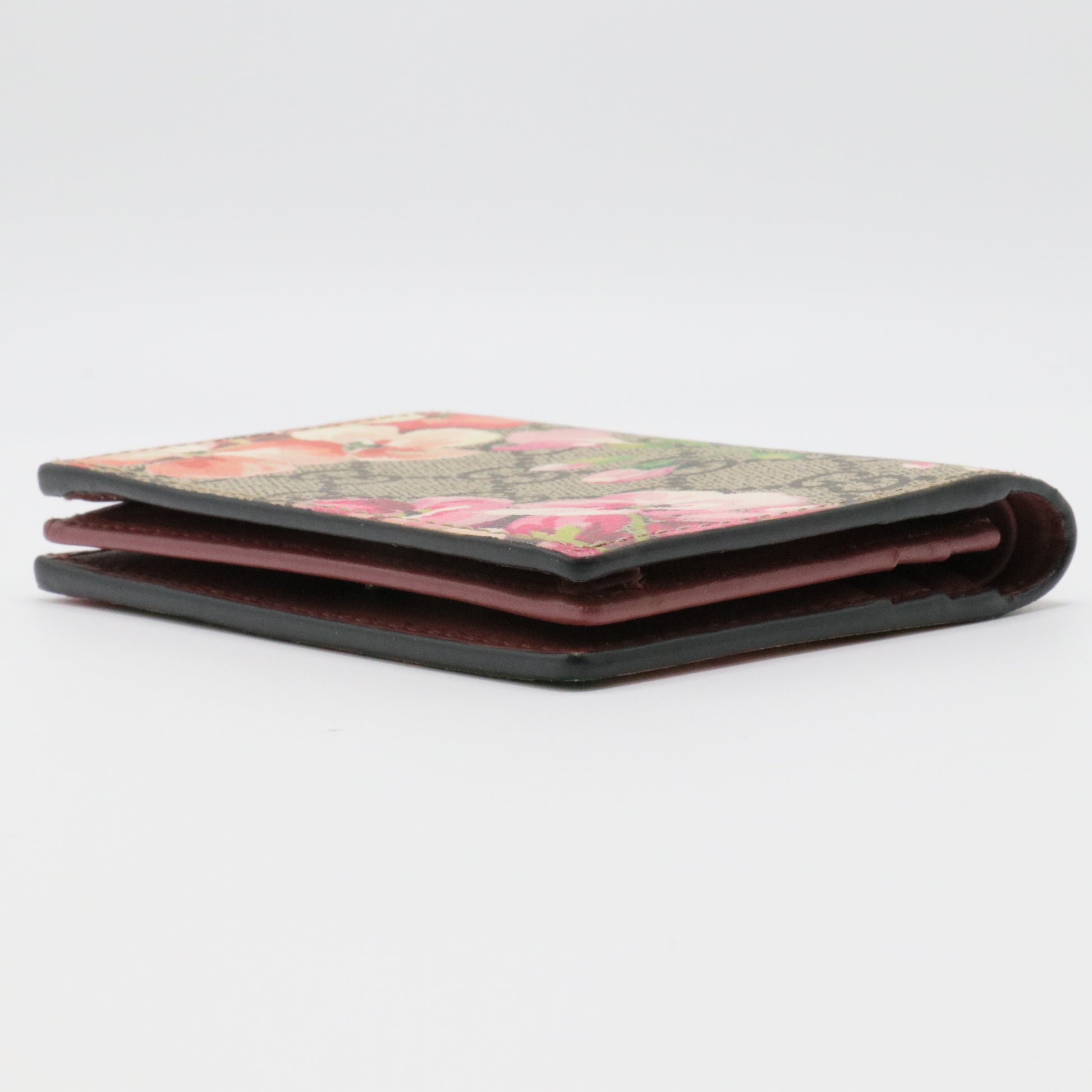 GG Supreme Monogram Blooms Card Case