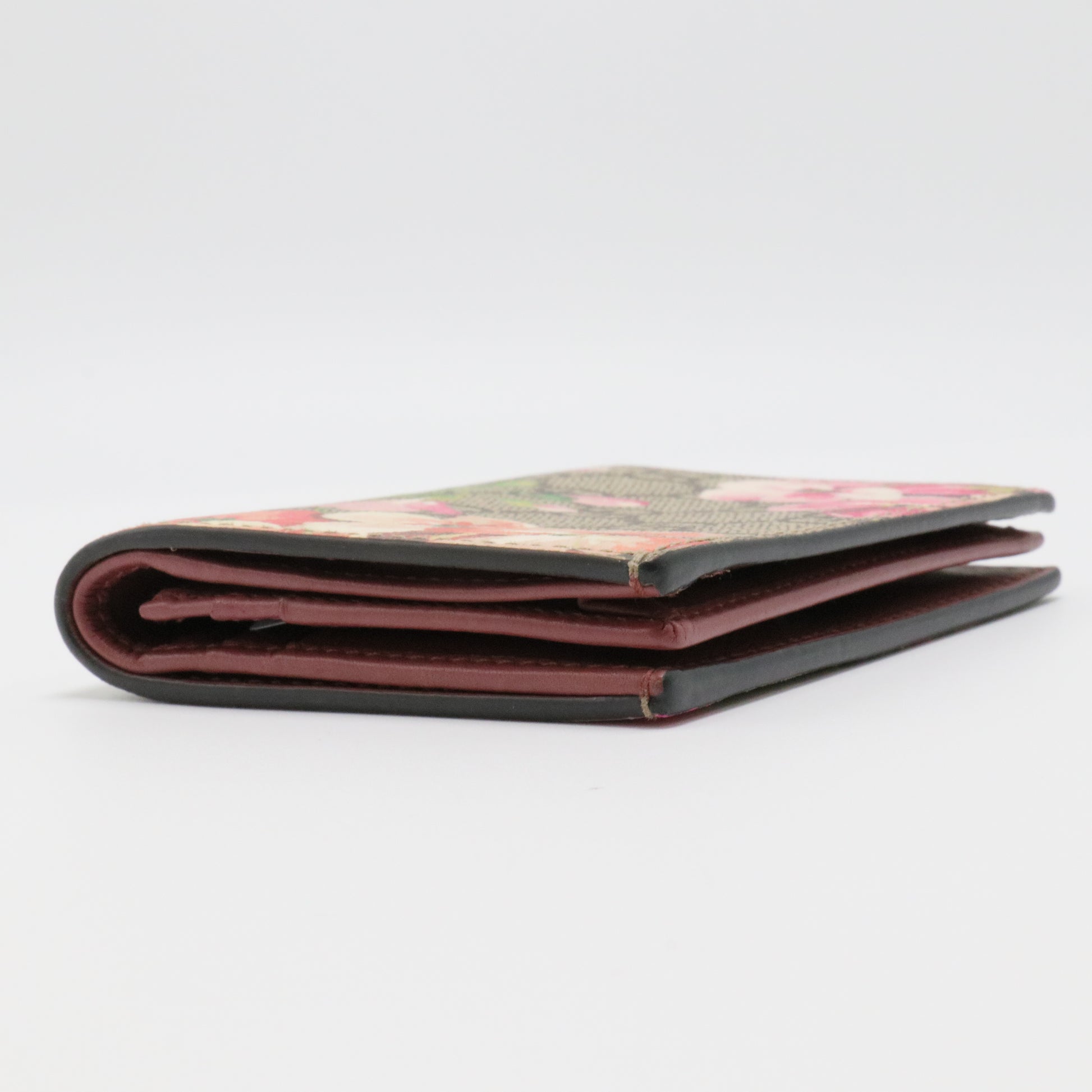 GG Supreme Monogram Blooms Card Case
