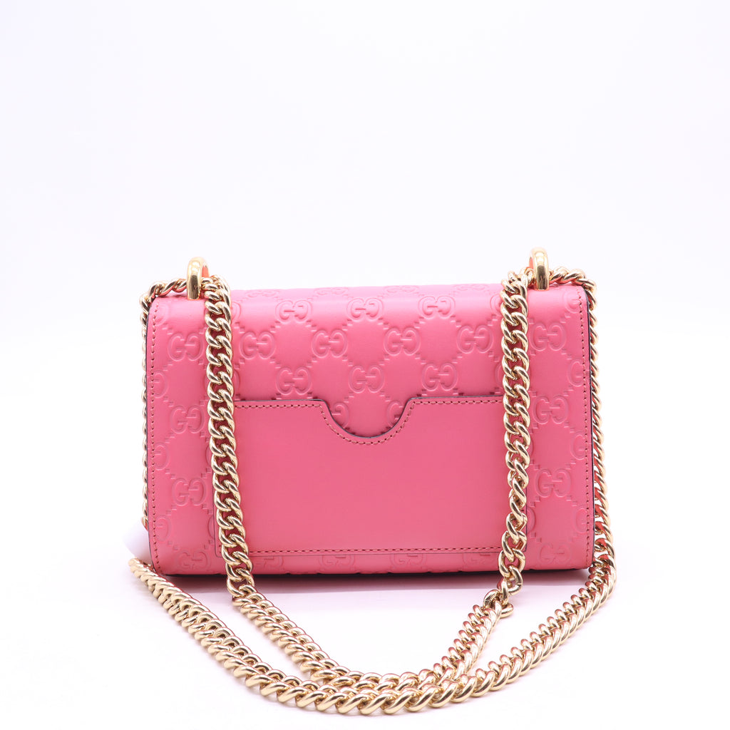 Gucci Padlock Shoulder Bag GG Coated Canvas and Leather Small twins B21420