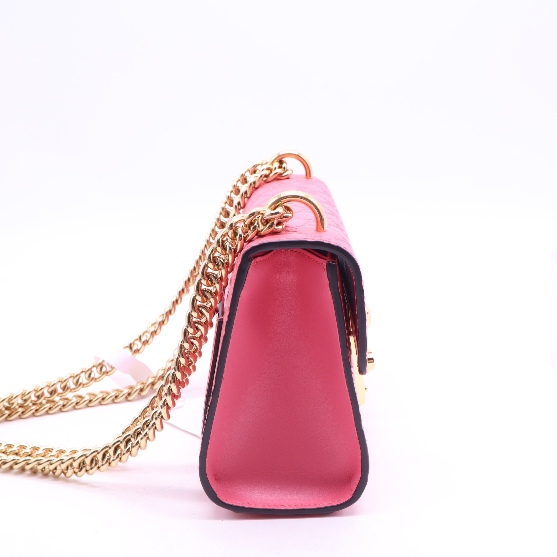 Gucci Padlock Shoulder Bag GG Coated Canvas and Leather Small twins B21420