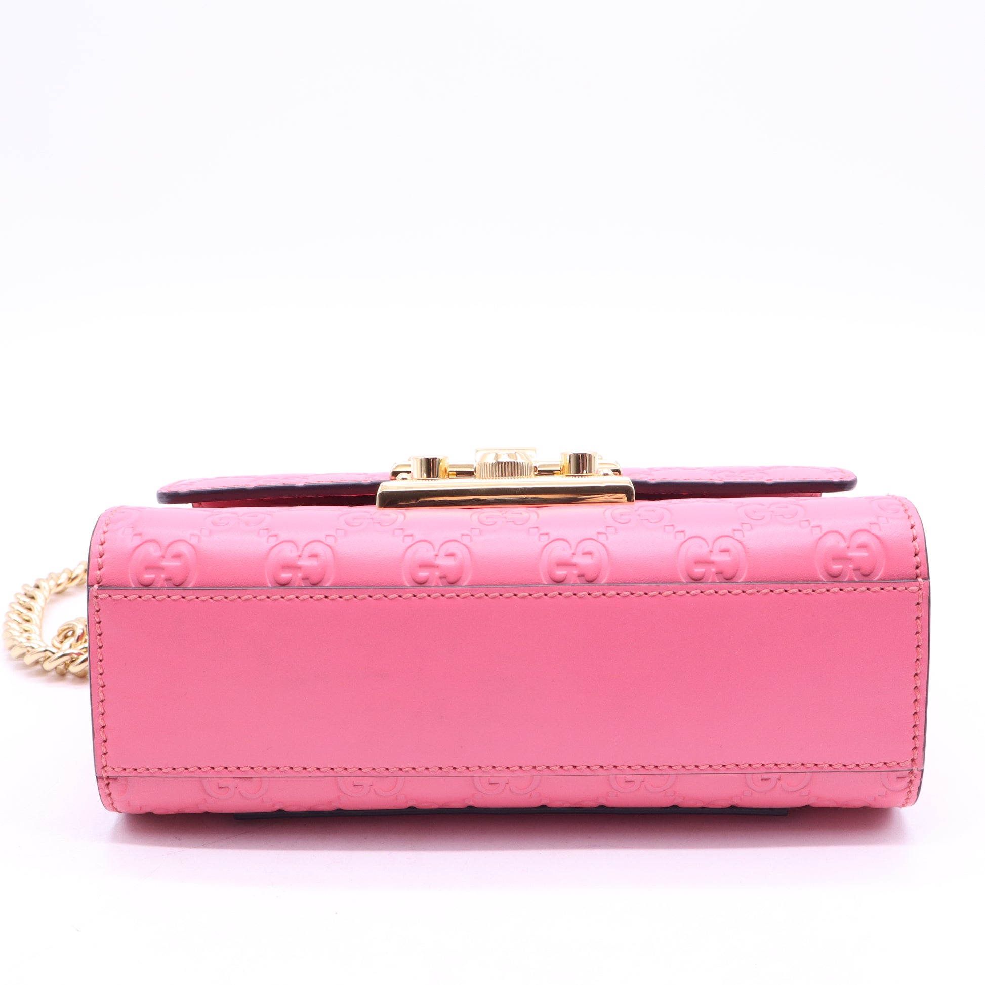 Gucci Padlock Shoulder Bag GG Coated Canvas and Leather Small twins B21420
