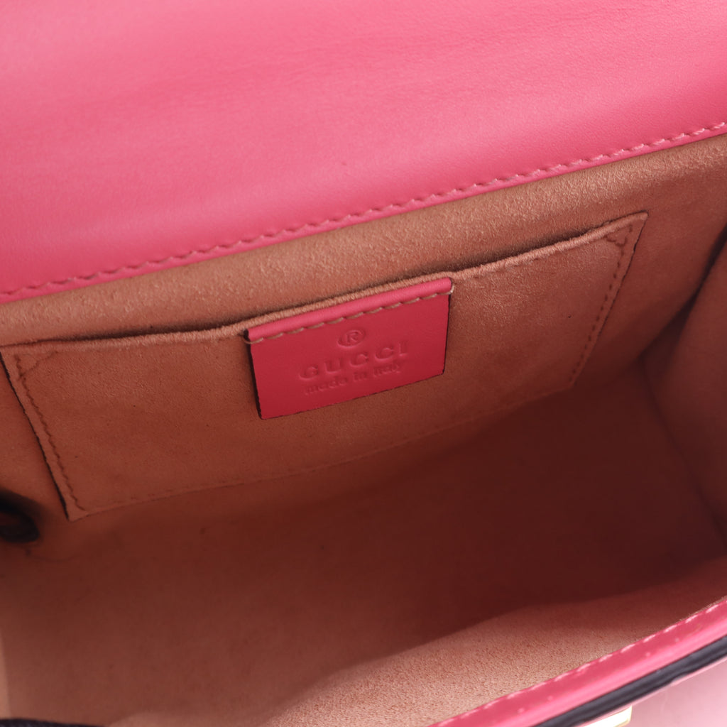Gucci Padlock Shoulder Bag GG Coated Canvas and Leather Small twins B21420