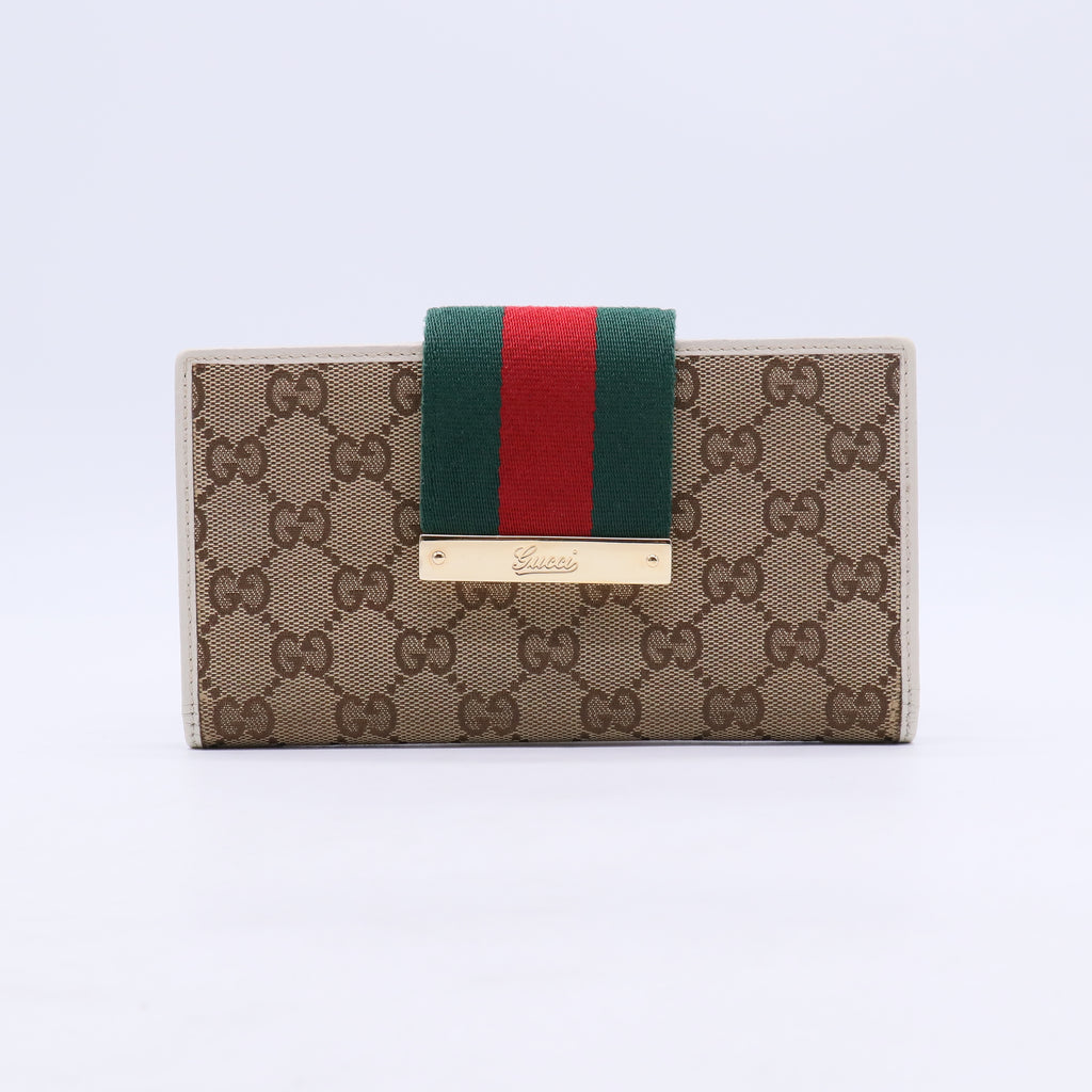Gucci GG Canvas Vintage Web Continental Long Wallet W20844