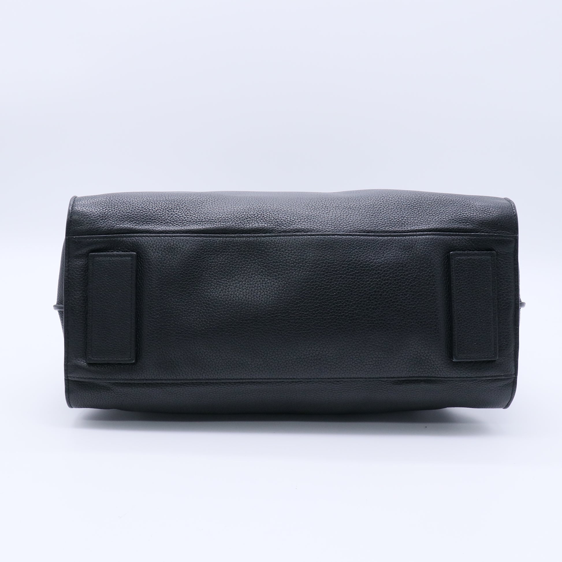 Grained Calfskin Sac De Jour Souple North South Tote Black twins