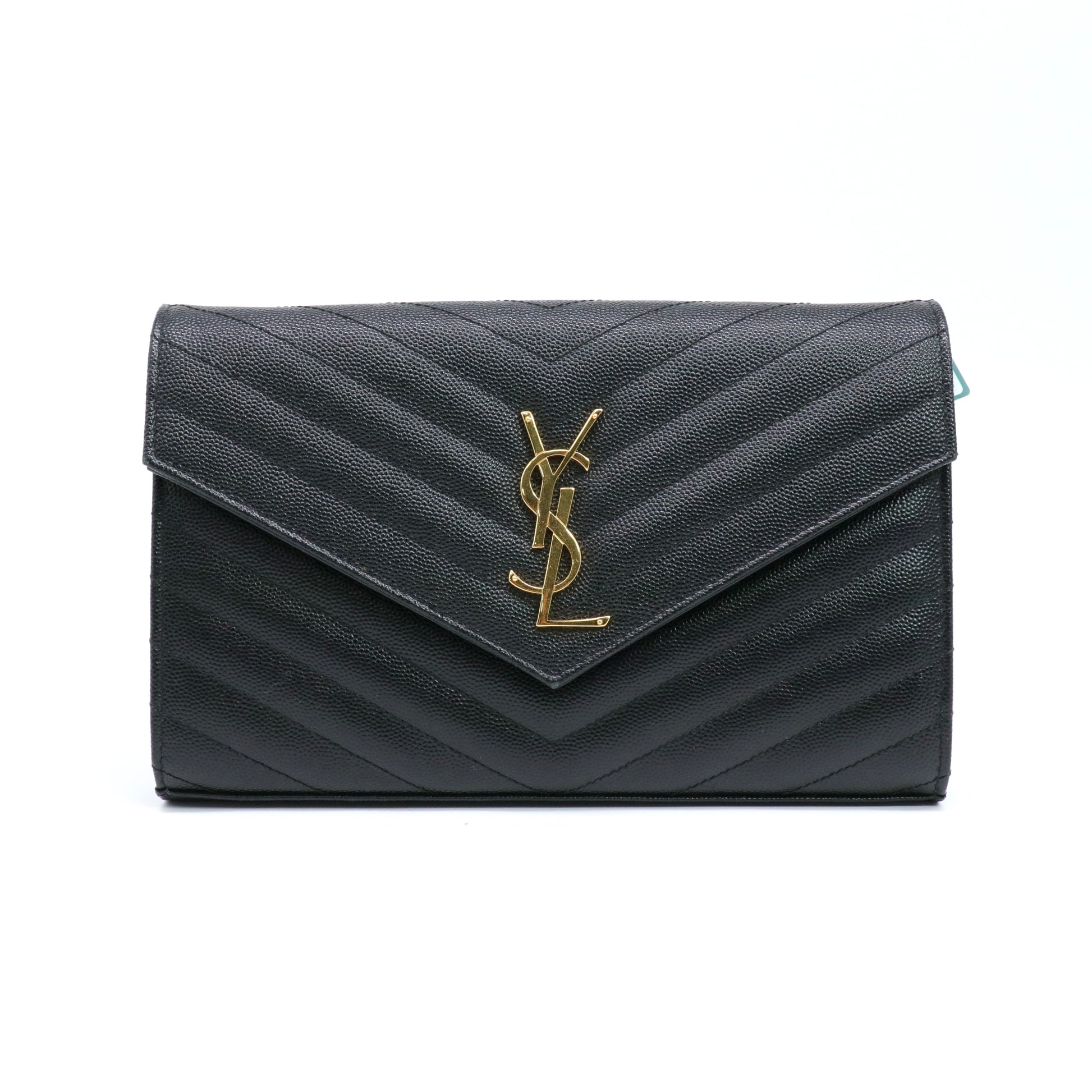 Bi-Fold Black Caviar Leather twins