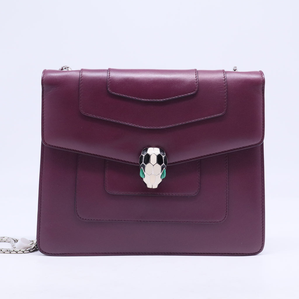 Serpenti Forever Square Shoulder Bag Leather B20544
