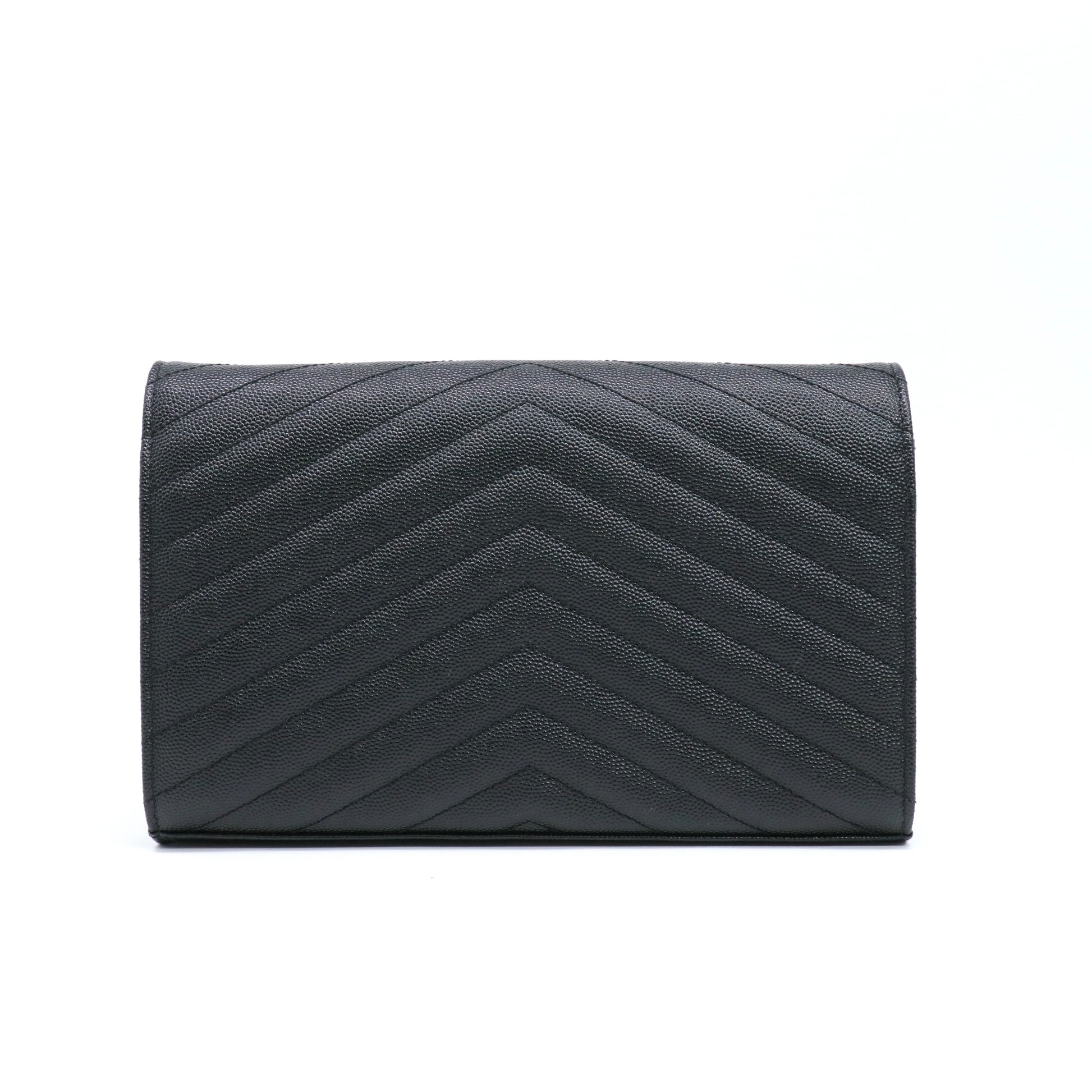 Bi-Fold Black Caviar Leather twins