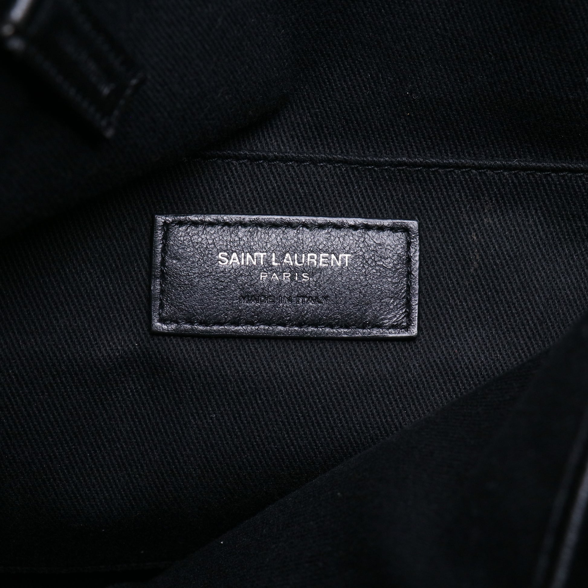 Grained Calfskin Sac De Jour Souple North South Tote Black twins