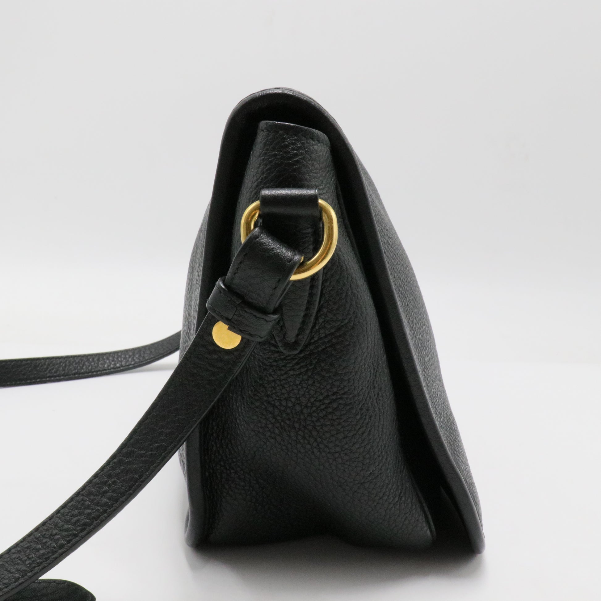 Vitello Phenix Crossbody Bag Black