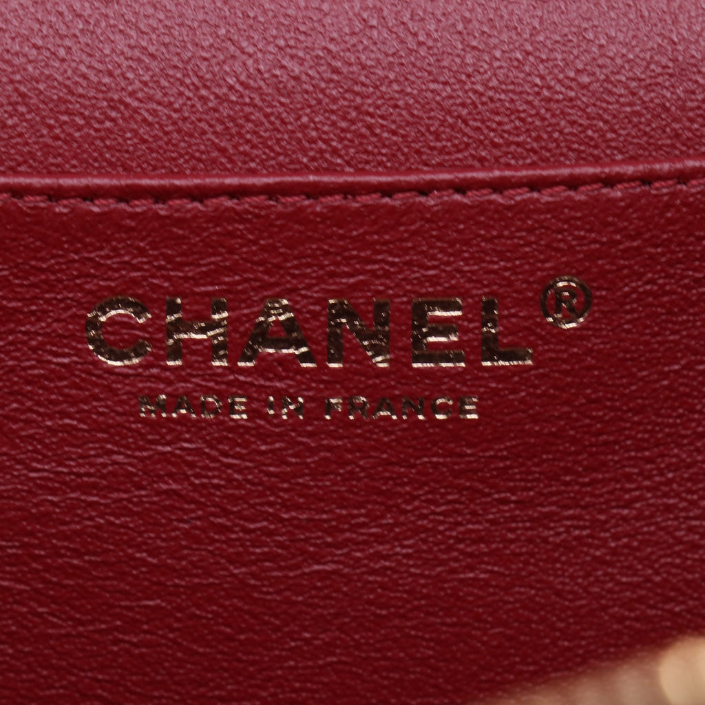 Chanel Matelasse Vanity Bag Dark red LeatherB21740