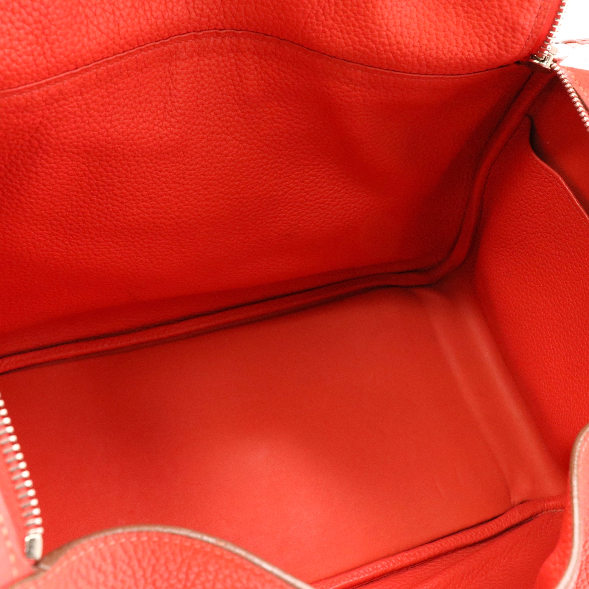 Hermes Taurillon Clemence Lindy 34 Rouge Pivoine twins LDJ4846