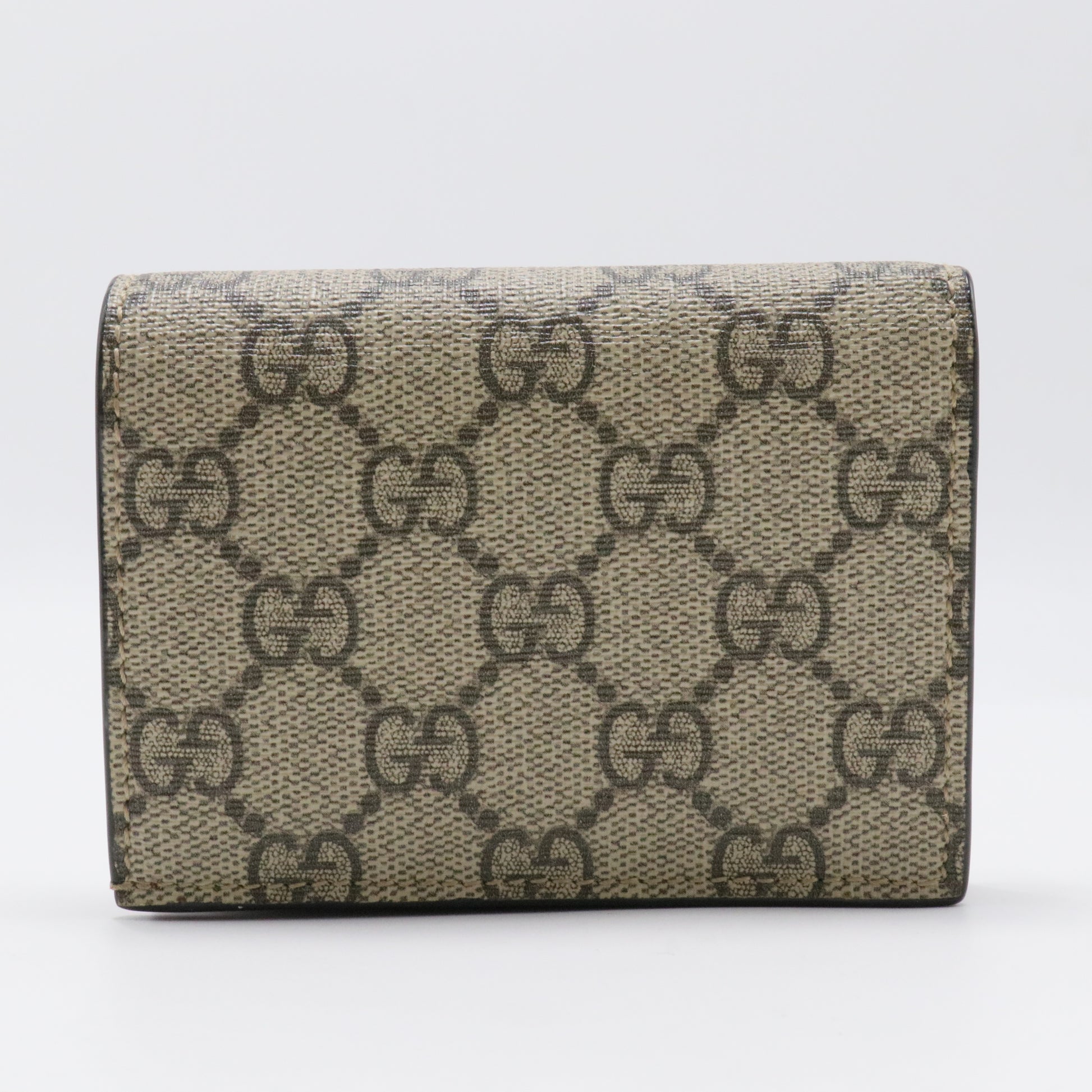 Cherries Flap Card Case GG Coated Canvas