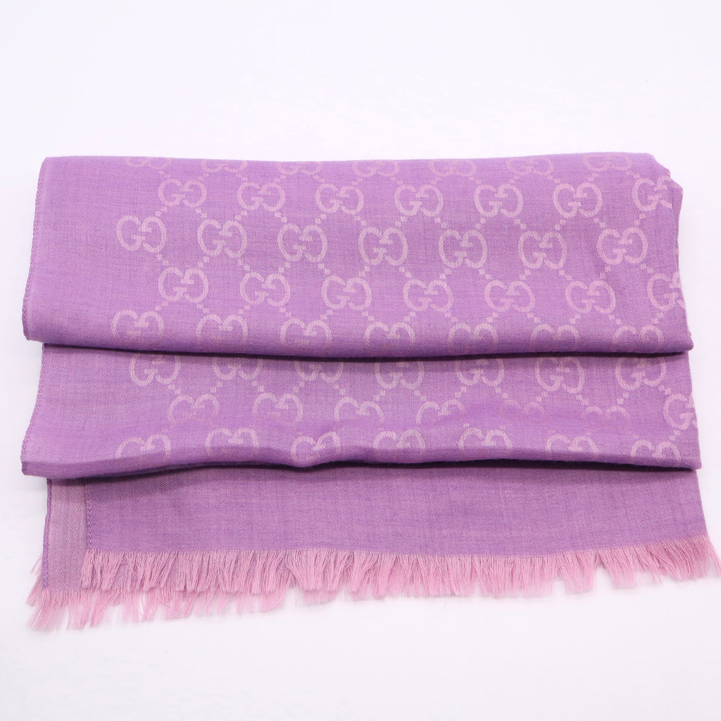 Wool Scraf in Purple Twins W20163