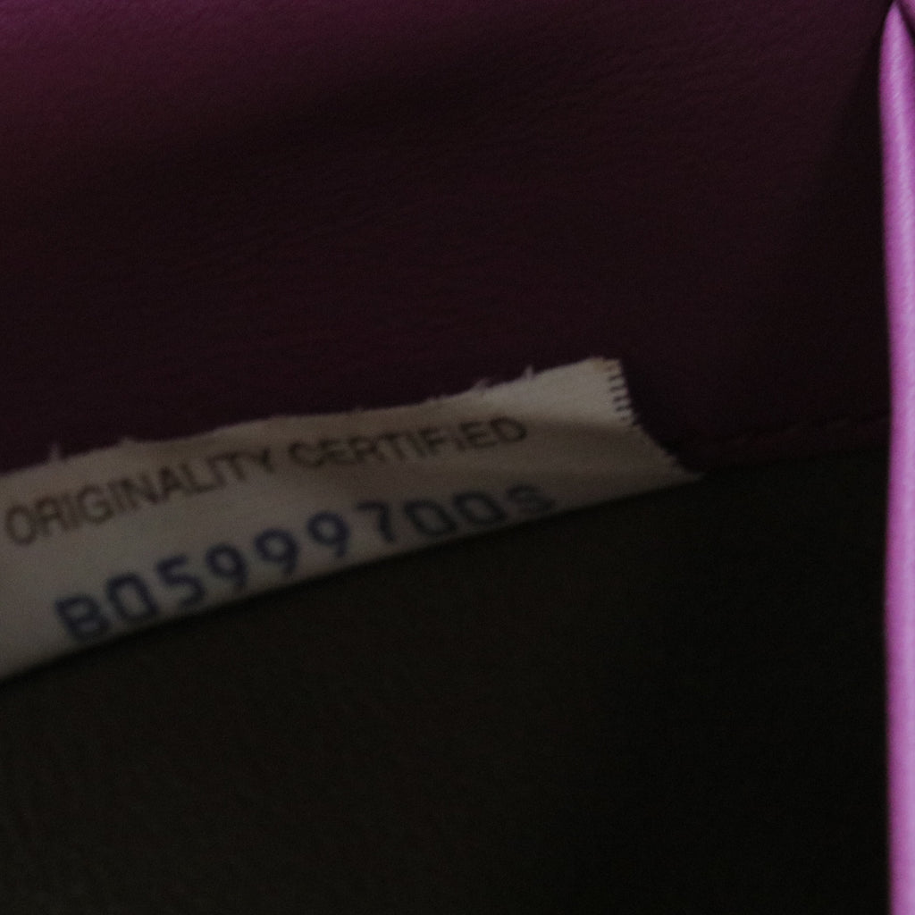Long Flap Wallet Intrecciato Nappa Leather Purple