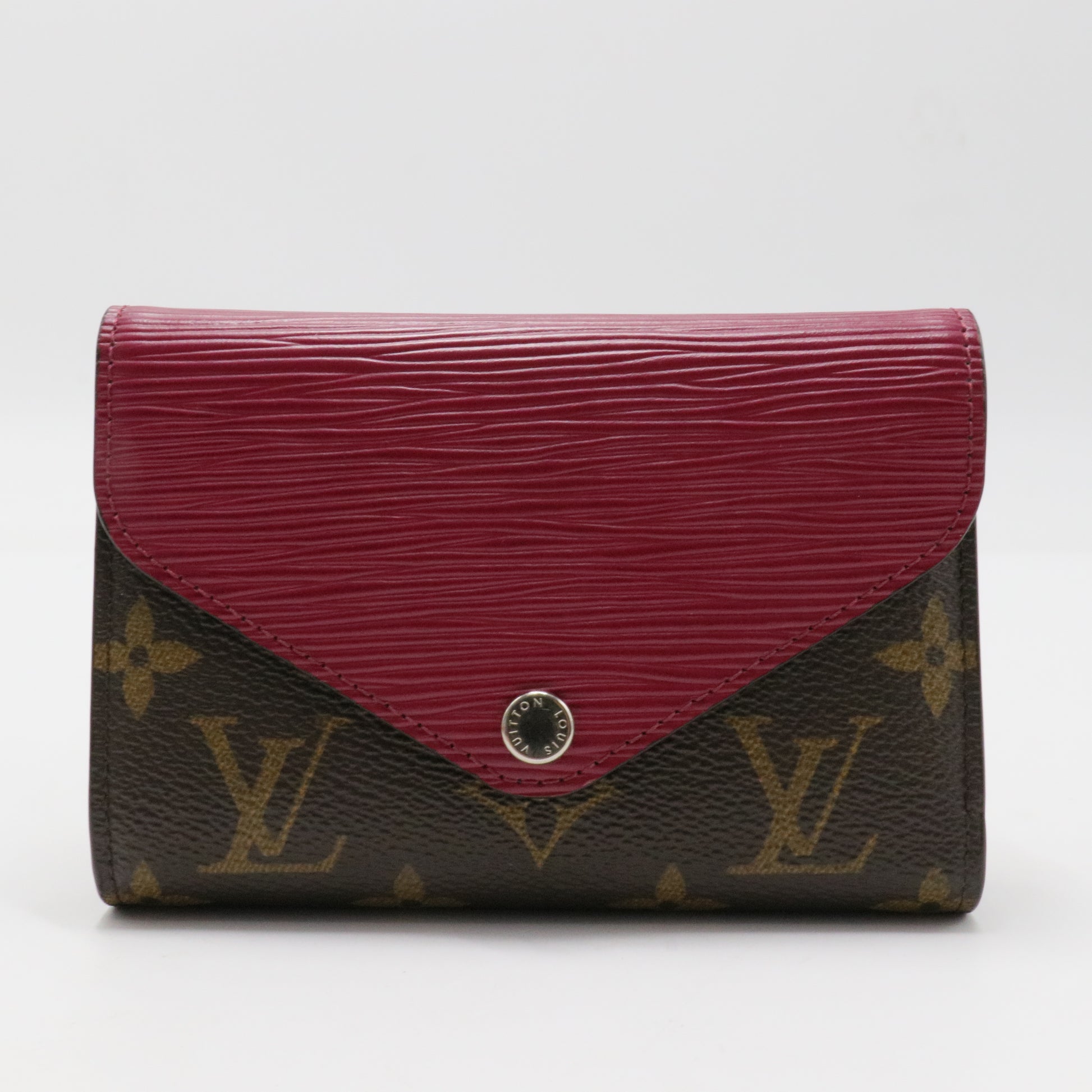 Marie-Lou Compact Wallet Monogram Canvas and Epi Leather