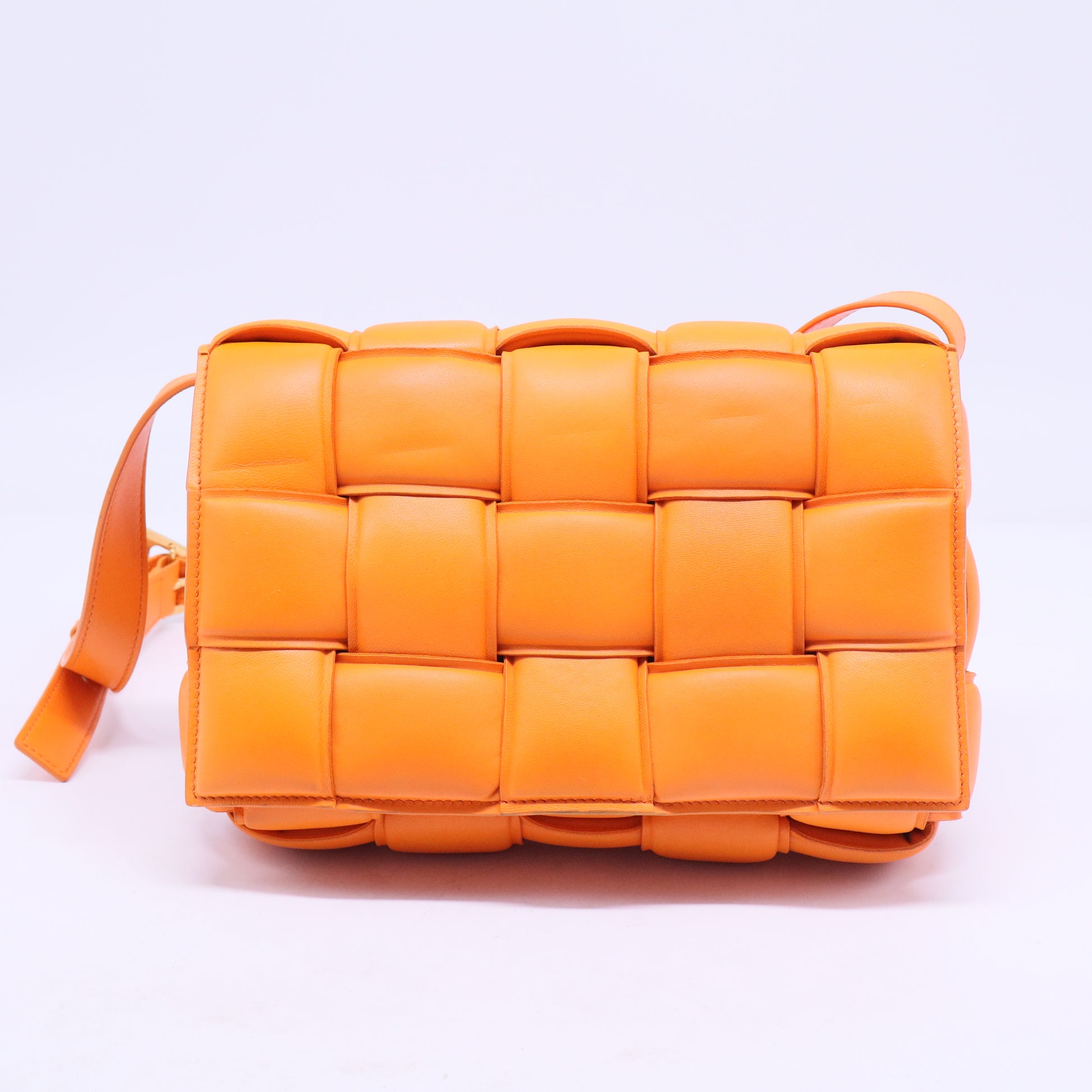 Nappa Maxi Intreccio Padded Cassette Crossbody Bag B20856