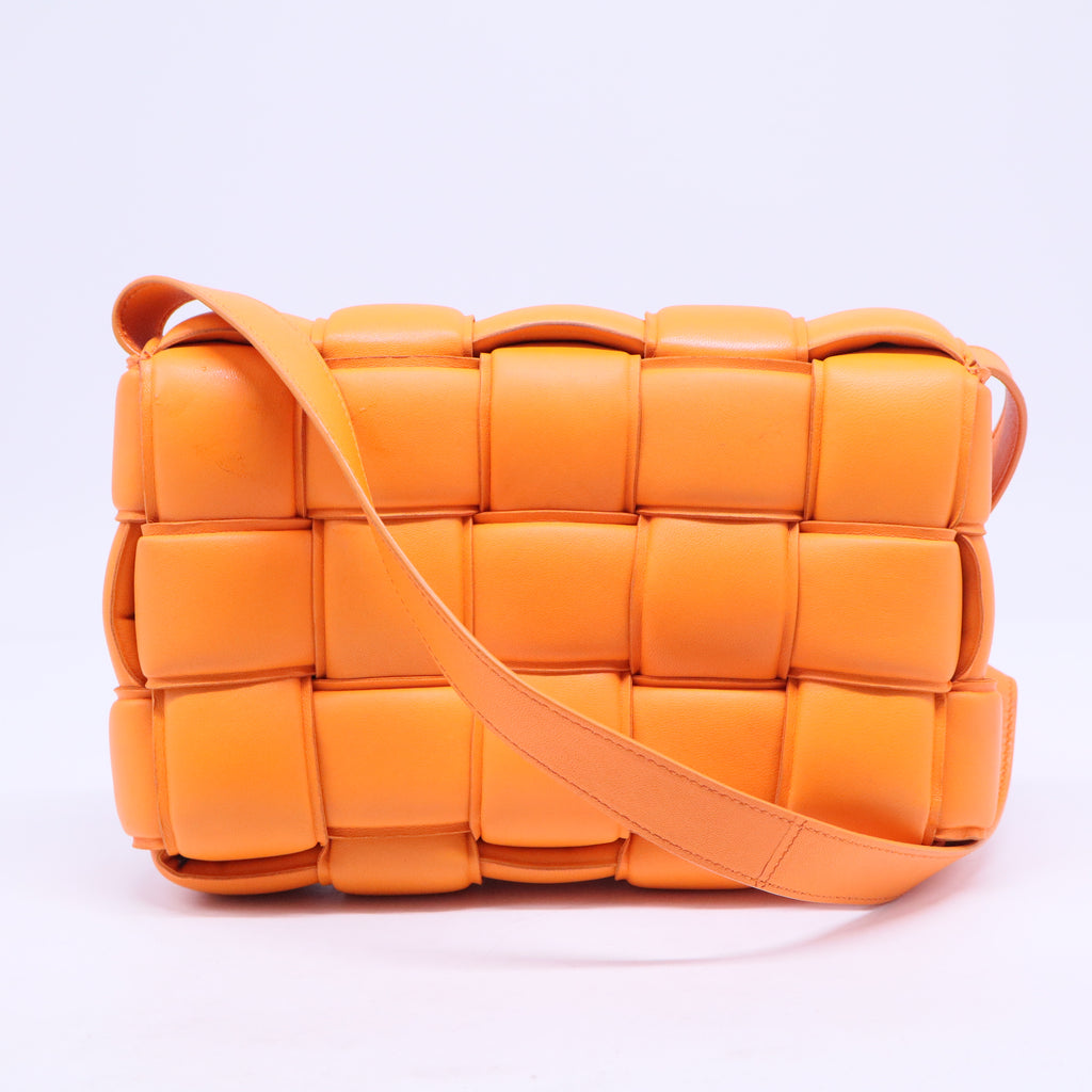 Nappa Maxi Intreccio Padded Cassette Crossbody Bag B20856