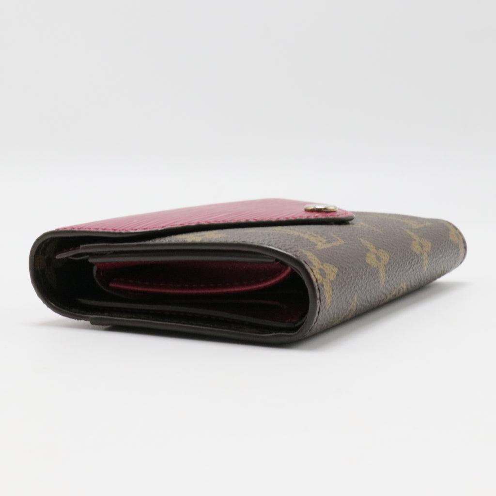 Marie-Lou Compact Wallet Monogram Canvas and Epi Leather