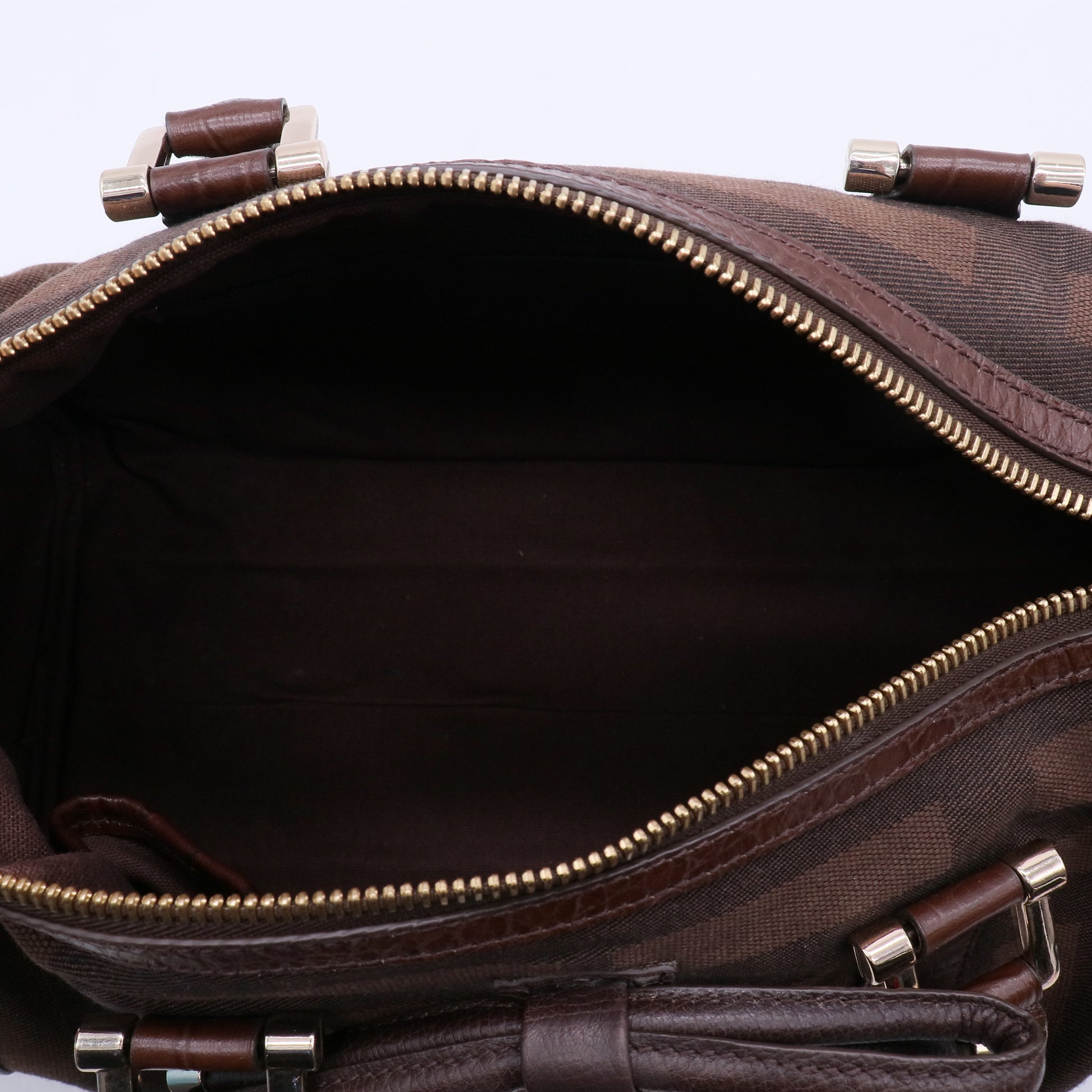 Prorsum Plum Check Jacquard Tweed Medium Barrel Bag B21176