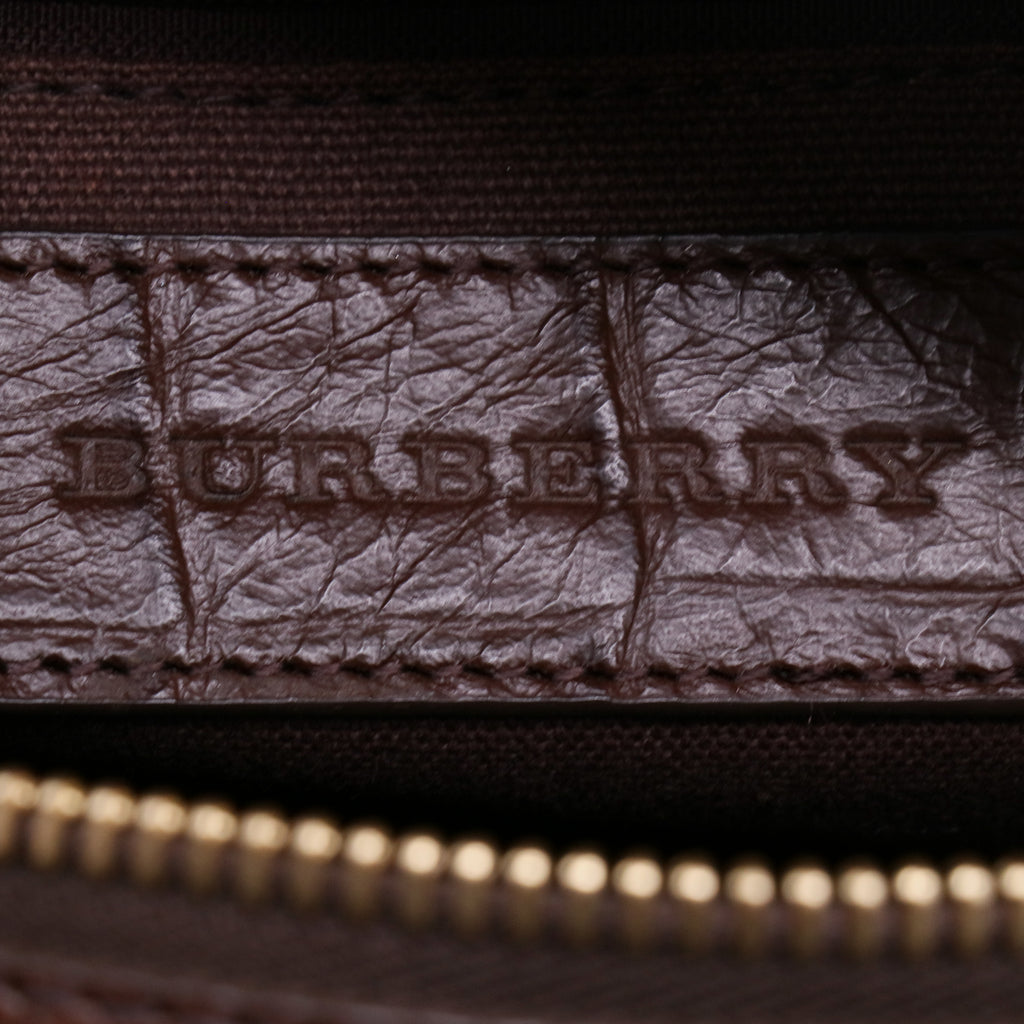 Prorsum Plum Check Jacquard Tweed Medium Barrel Bag B21176