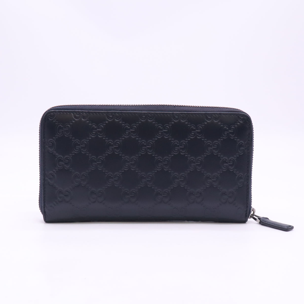 Gucci Guccissima embossed leather zip-around long wallet W23332
