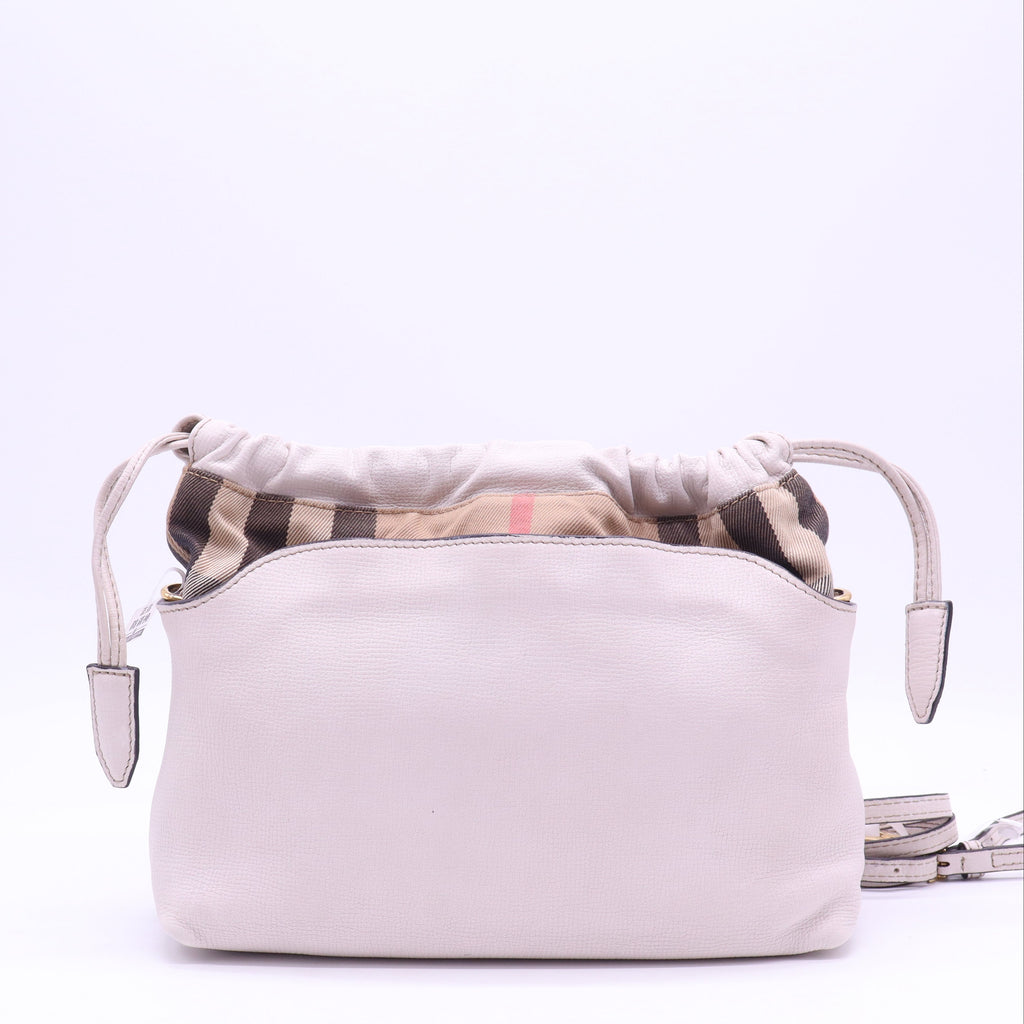 Burberry Little Crush Crossbody Bag Leather and House Check Canvas Twins B21887