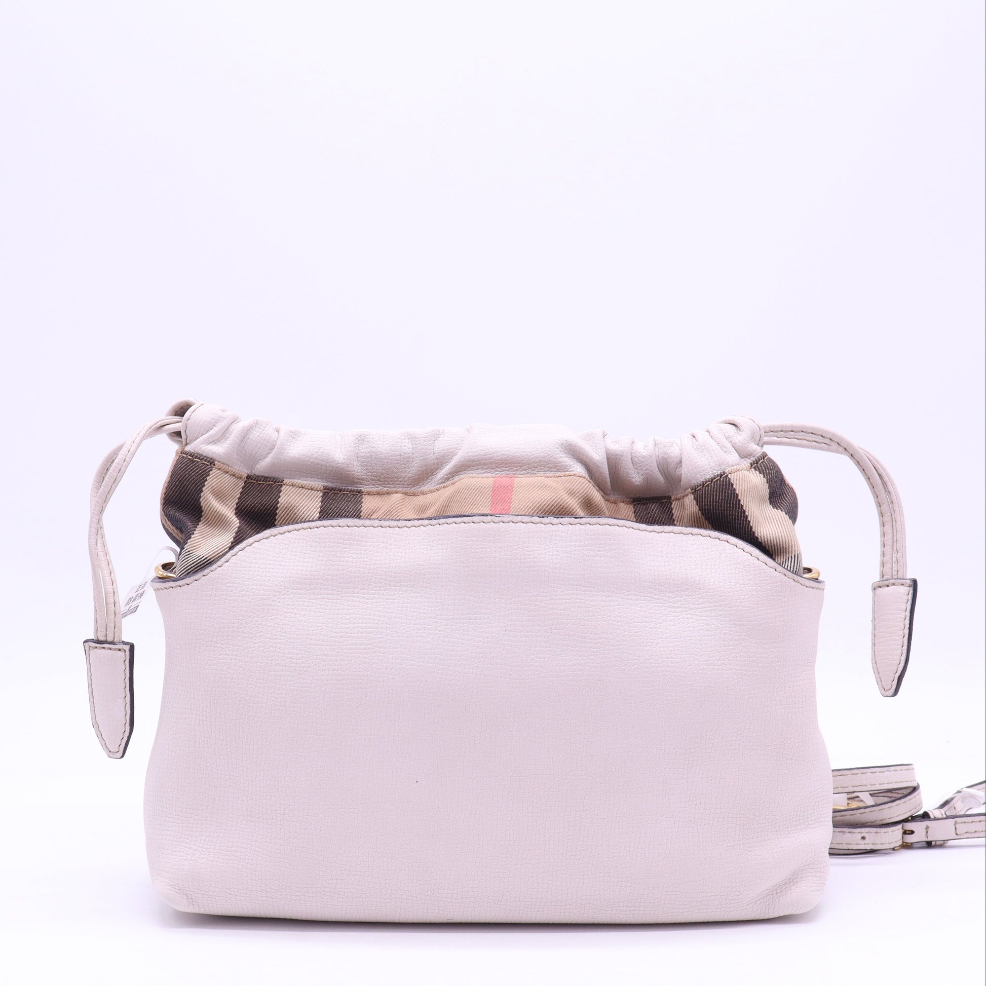 Burberry Little Crush Crossbody Bag Leather and House Check Canvas Twins B21887
